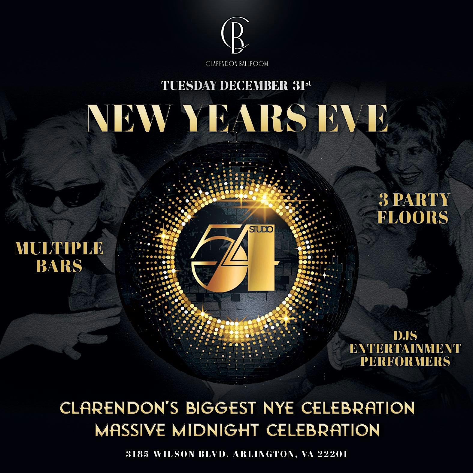 NEW YEAR’S EVE BASH @ CLARENDON BALLROOM – Arlington, VA