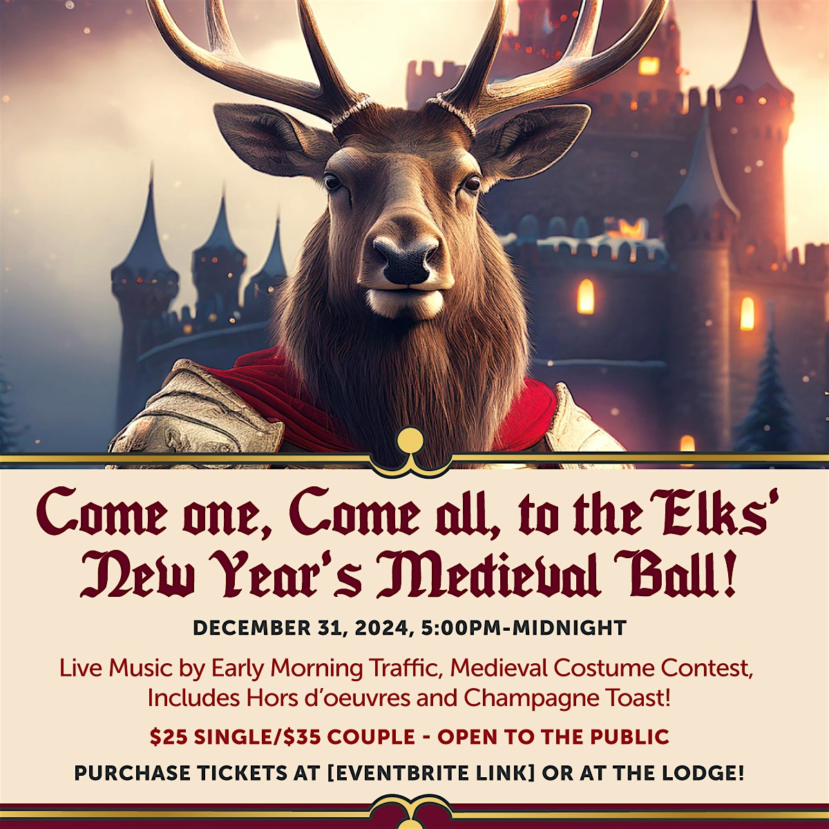 New Year’s Eve Party at the Walla Walla Elks Lodge – Walla Walla, WA