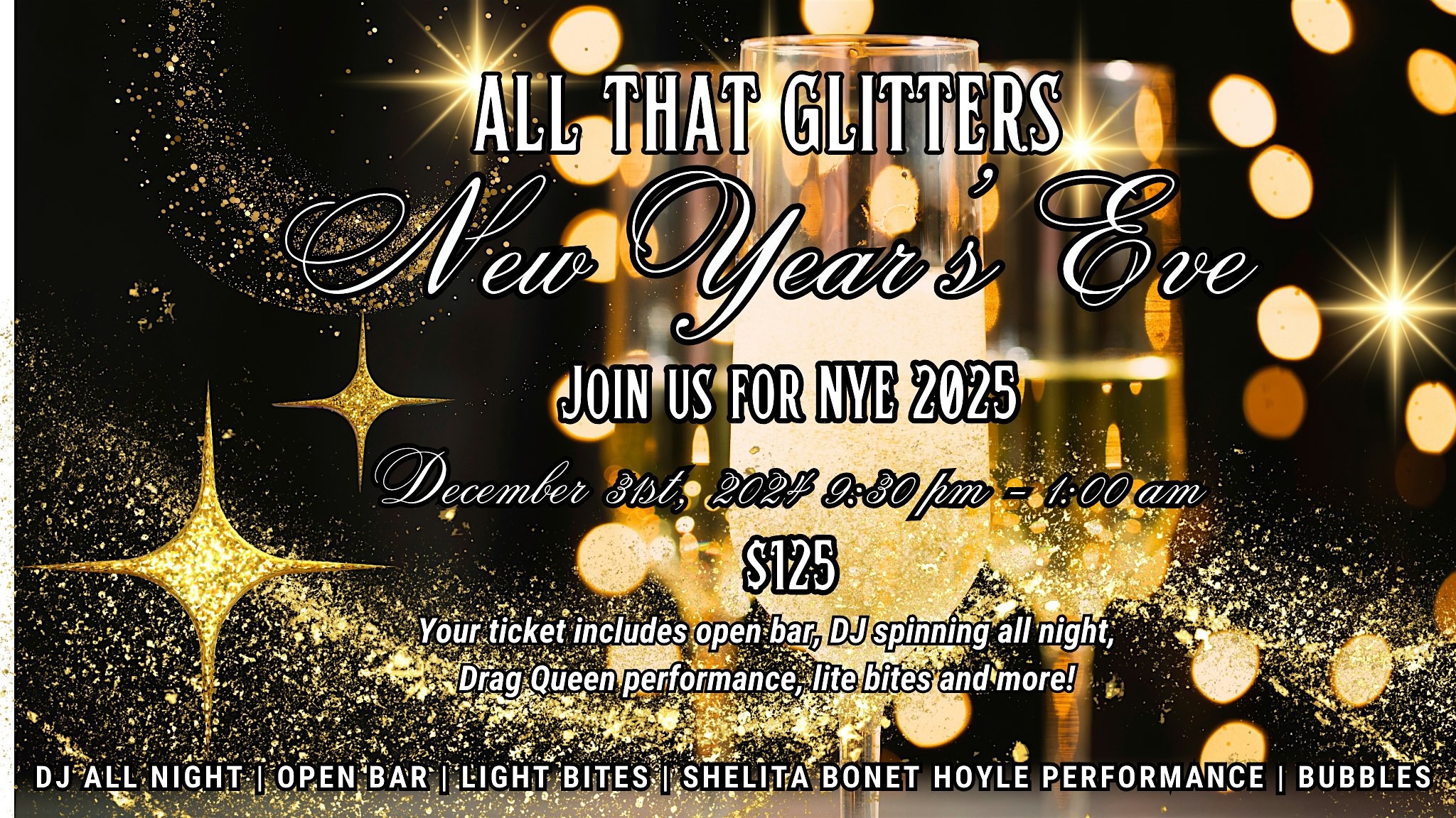 All That Glitters: New Year’s Eve 2025 Party – Charlotte, NC