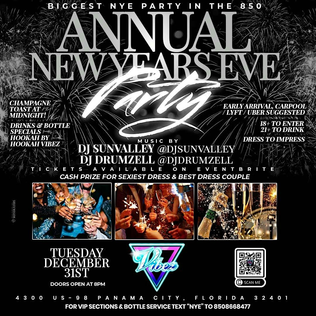 ANNUAL NEW YEARS EVE CELEBRATION – Panama City, FL