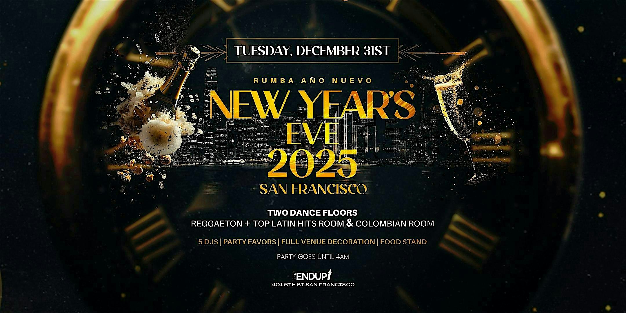 NEW YEAR’S EVE 2025 : TWO LATIN ROOMS | RUMBA SAN FRANCISCO – San Francisco, CA