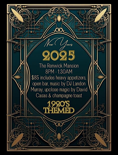 New Years 2025 – ROARING 20’s! – Davenport, IA