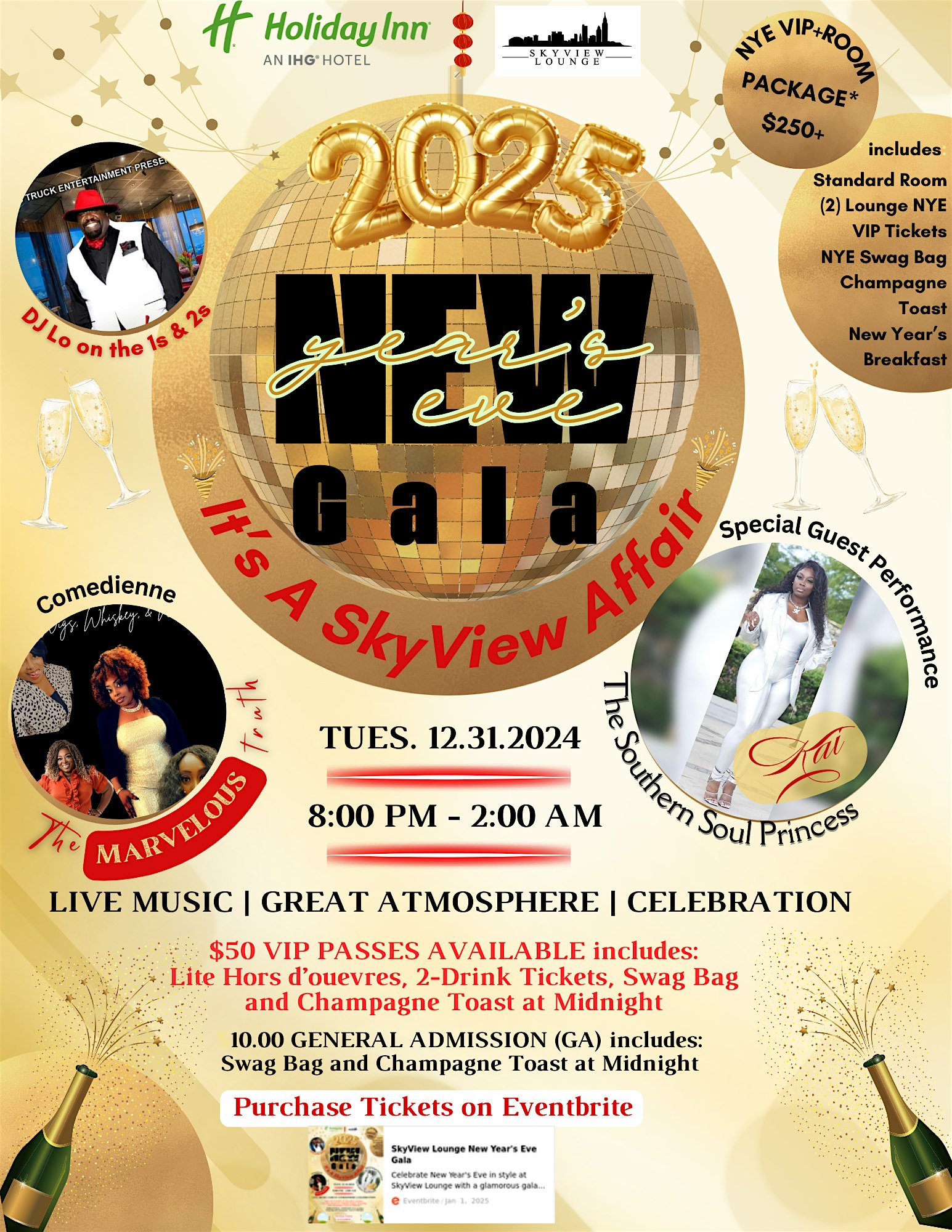 SkyView Lounge New Year’s Eve Gala – Mobile, AL