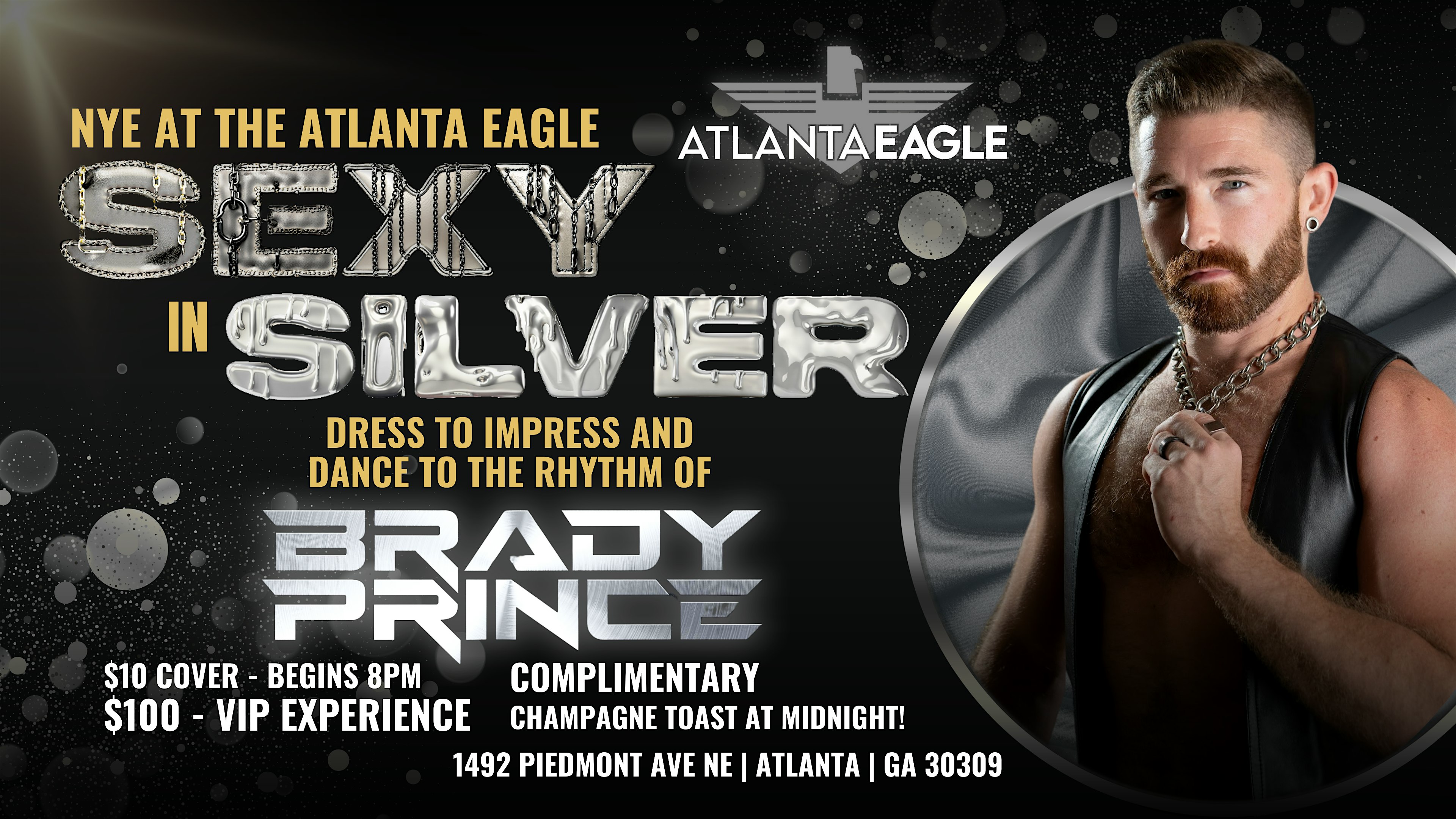 Sexy in Silver – NYE at the Atlanta Eagle – Atlanta, GA