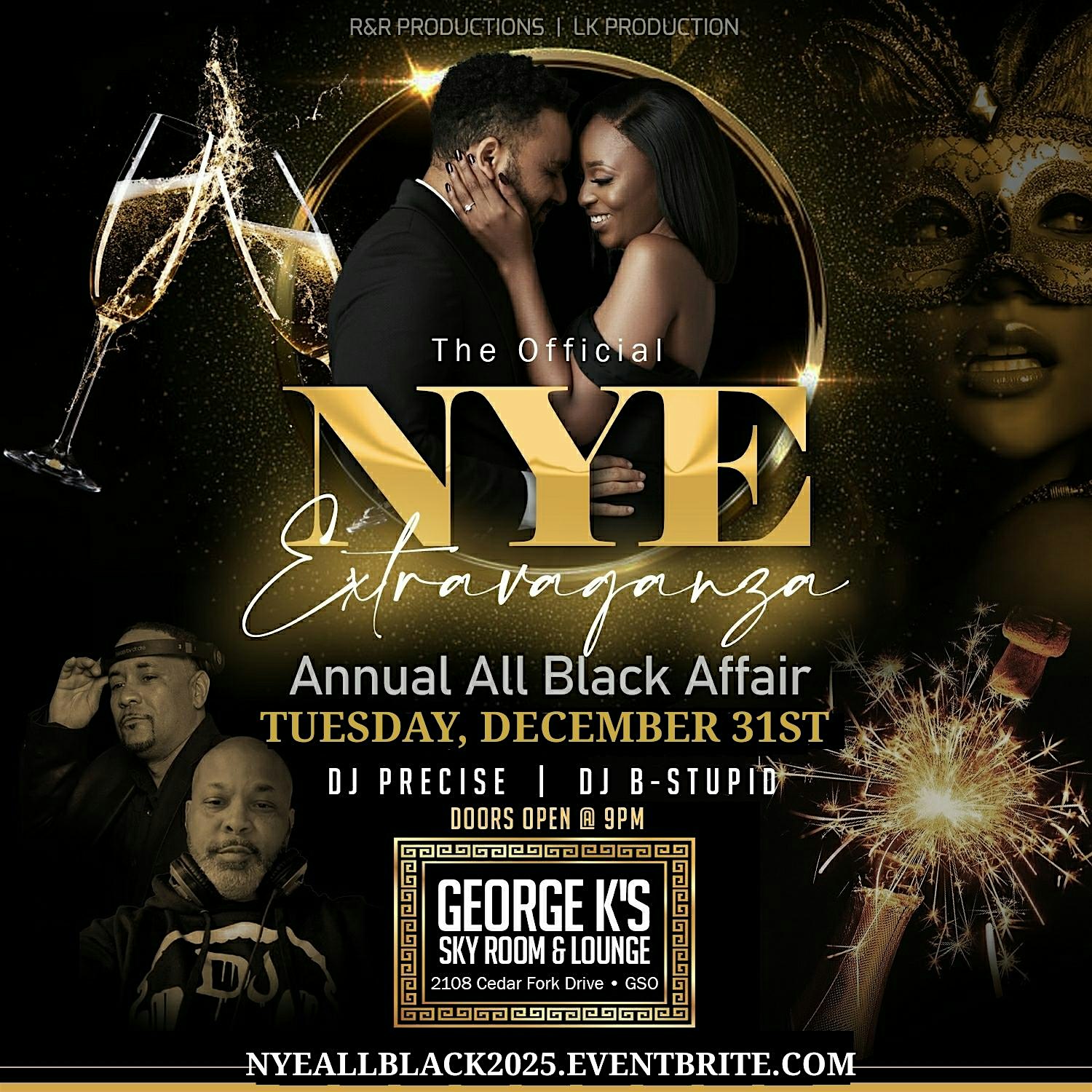 The Official NYE Extravaganza & Annual All Black Affair – Greensboro, NC