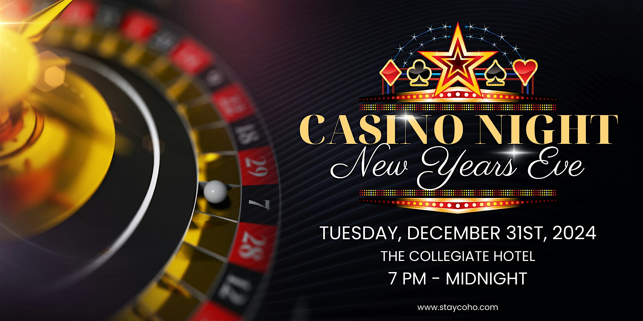 New Years Eve Casino Night at The Collegiate Hotel – Auburn, AL