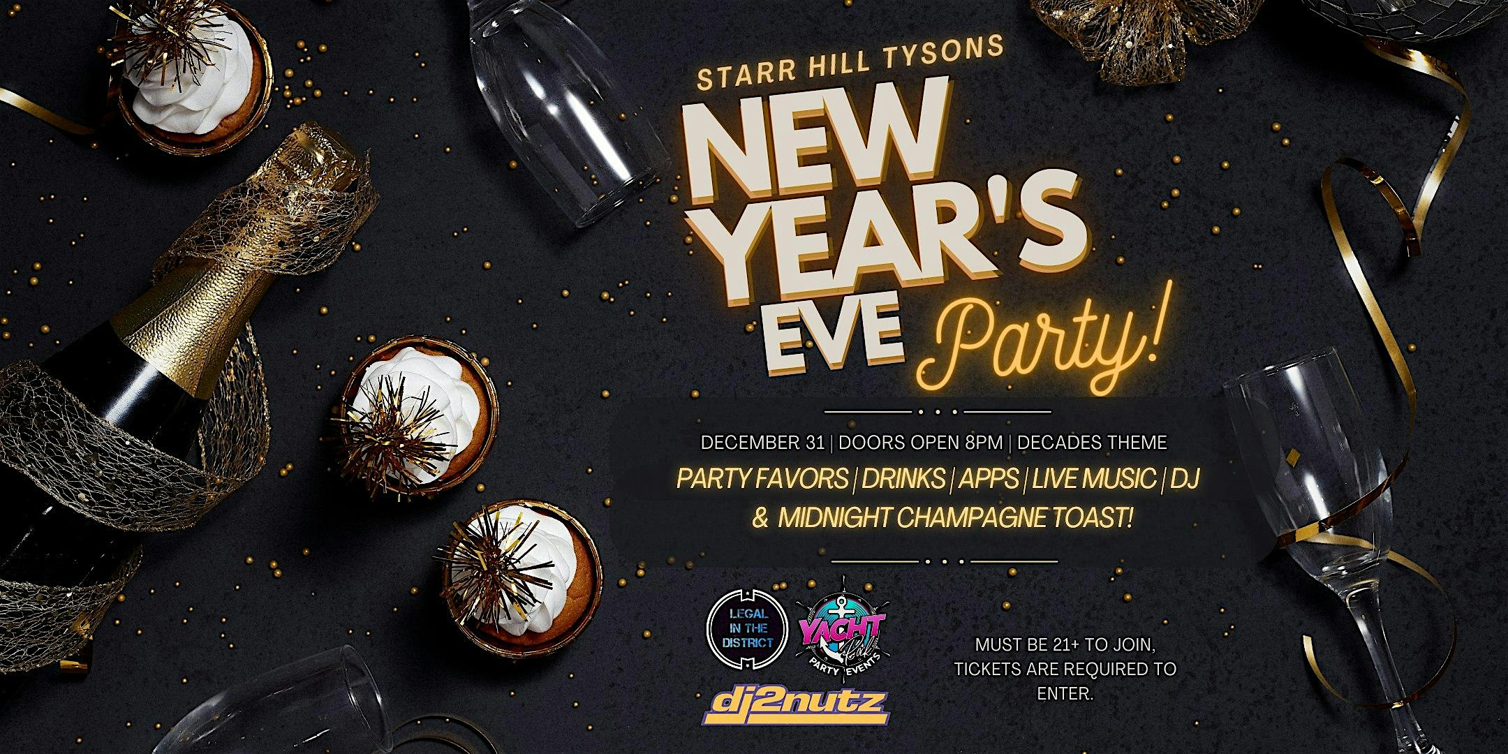 New Years Eve Decades Party – Tysons, VA