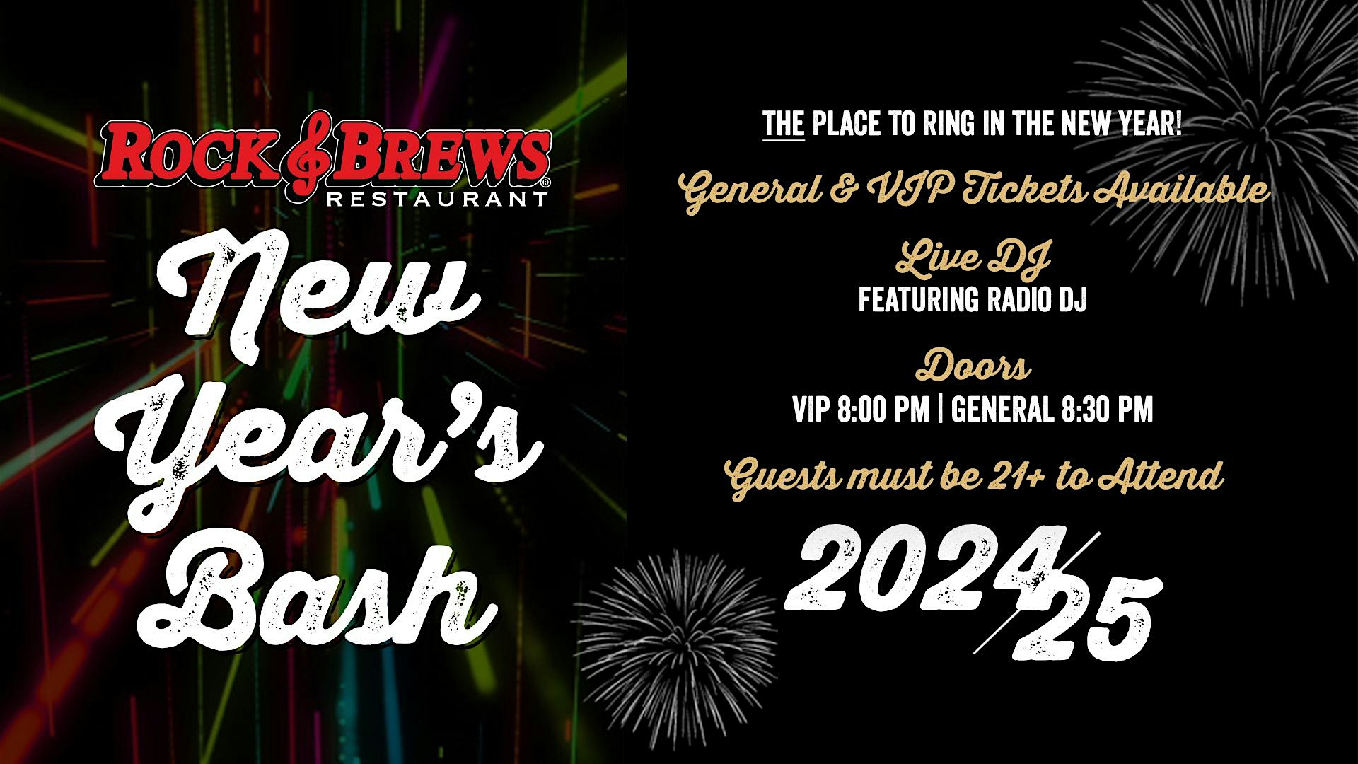 Rock & Brews Plantation New Year’s Bash – Plantation, FL