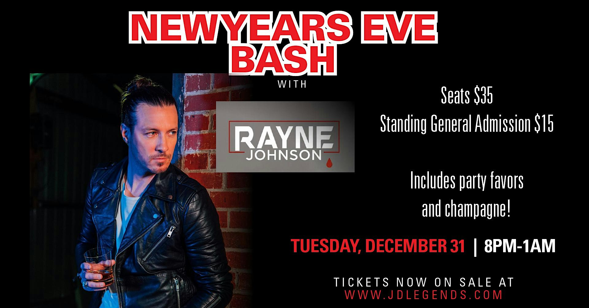 New Year Eve’s Bash with Rayne Johnson – Franklin, OH