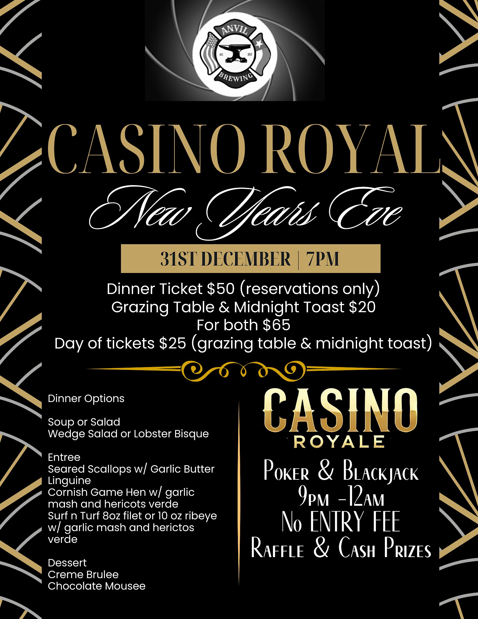 Casino Royal–A New Years Eve Event – Royse City, TX