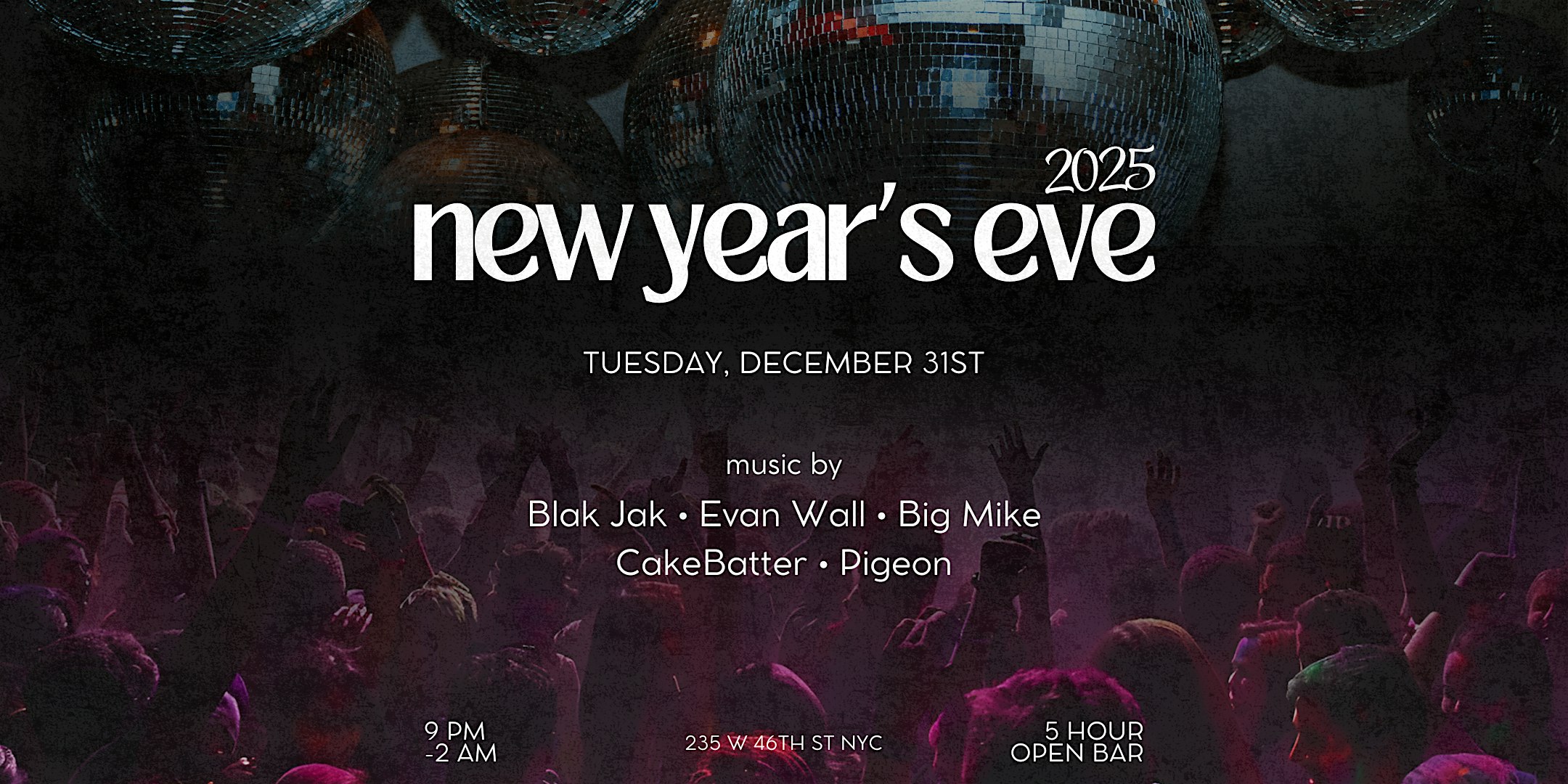 Sony Hall’s NYE’25 Midnight Celebration – New York, NY