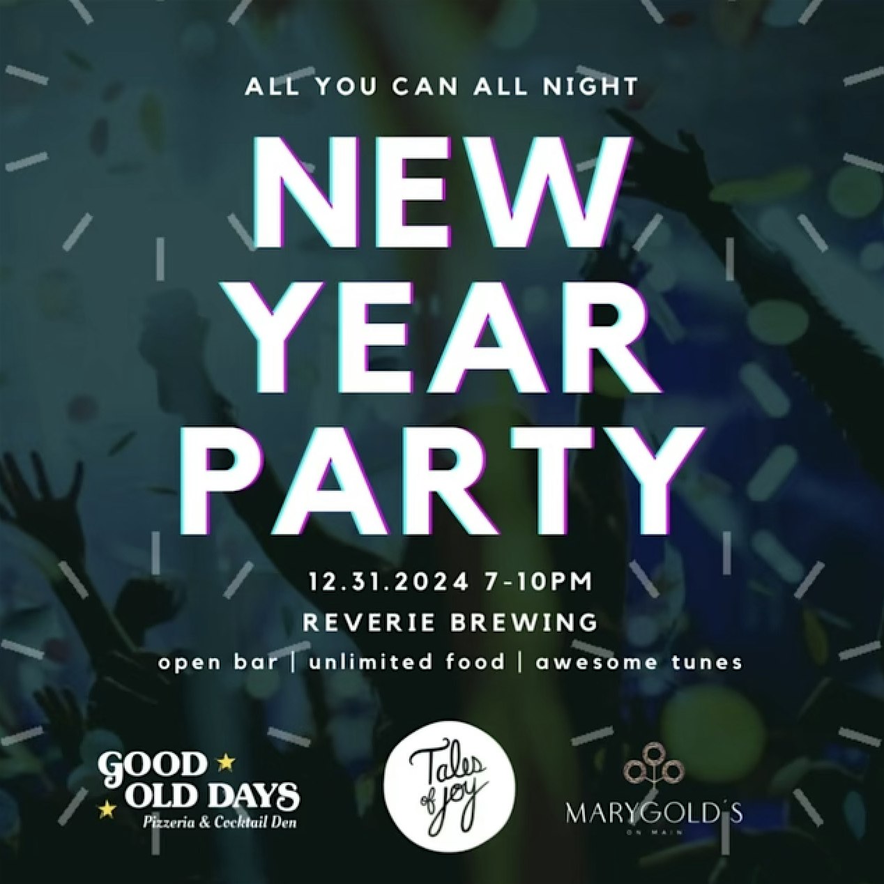 NYE at Reverie with Tales of Joy and Good Old Days – Newtown, CT