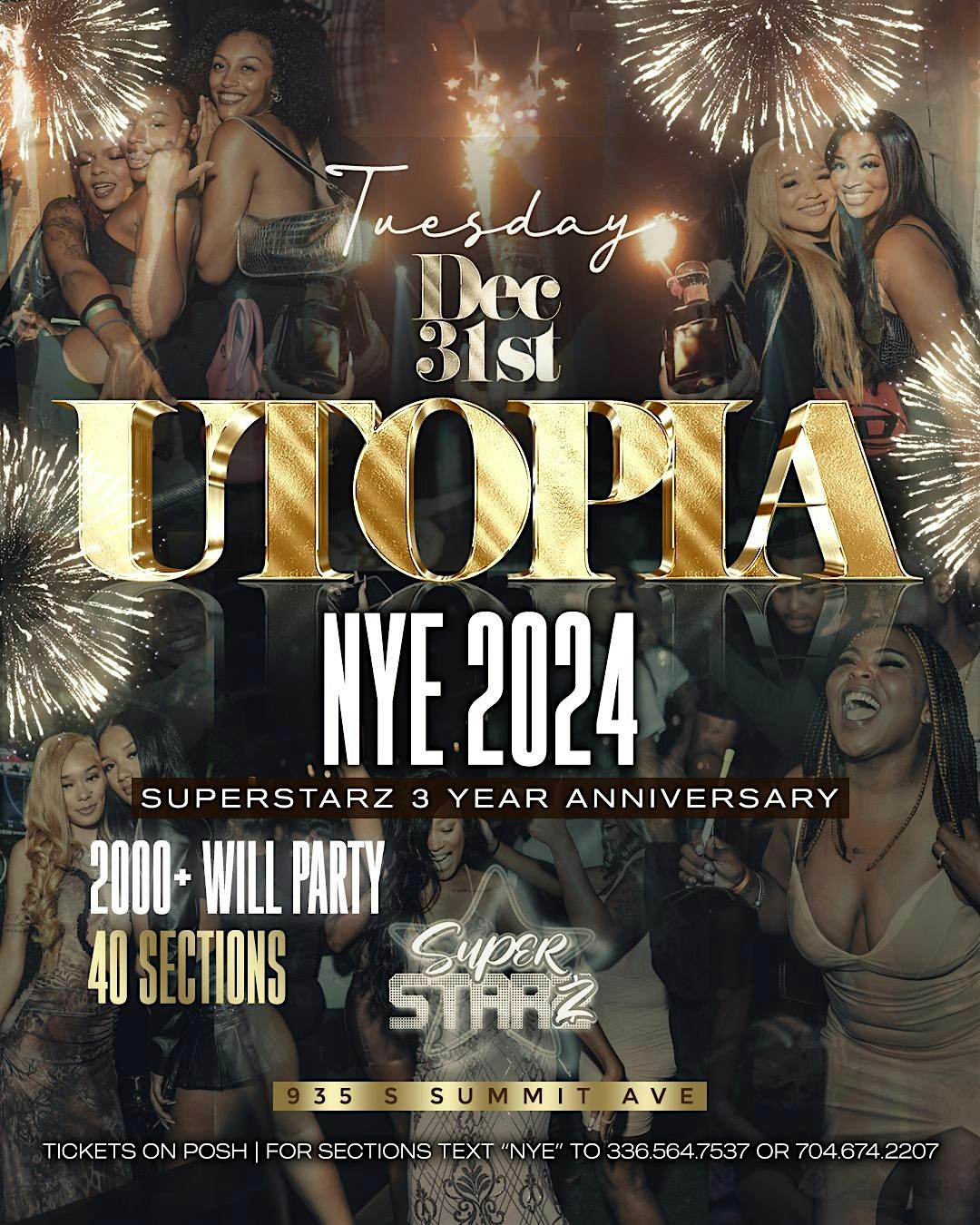 THE BIGGEST NYE PARTY IN THE CITY TEXT NOW FOR INFO/TABLES 704-674-2207 – Charlotte, NC