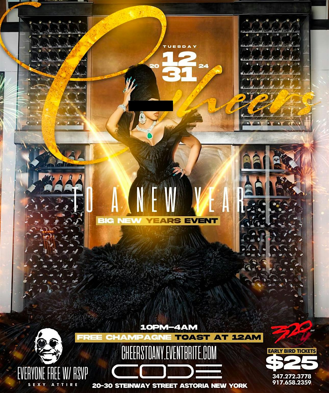 CHEERS TO THE NEW YEAR *NYE EVENT* – Queens, NY