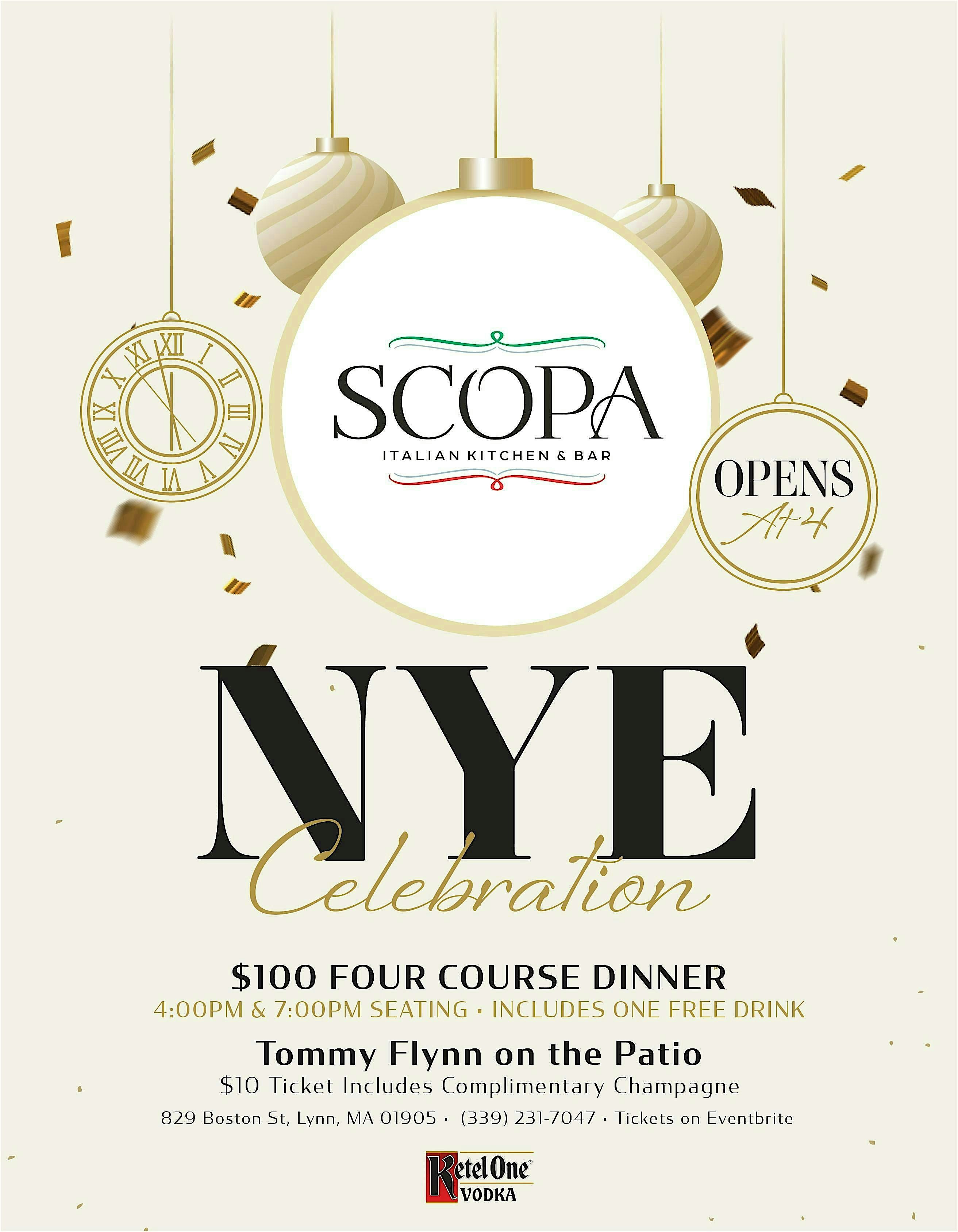 Scopa NYE with Tommy Flynn – Lynn, MA