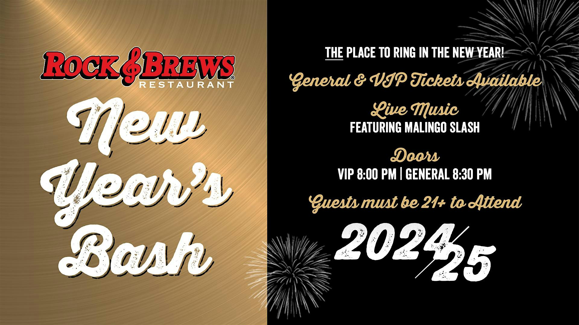 Rock & Brews Orlando New Year’s Bash – Orlando, FL