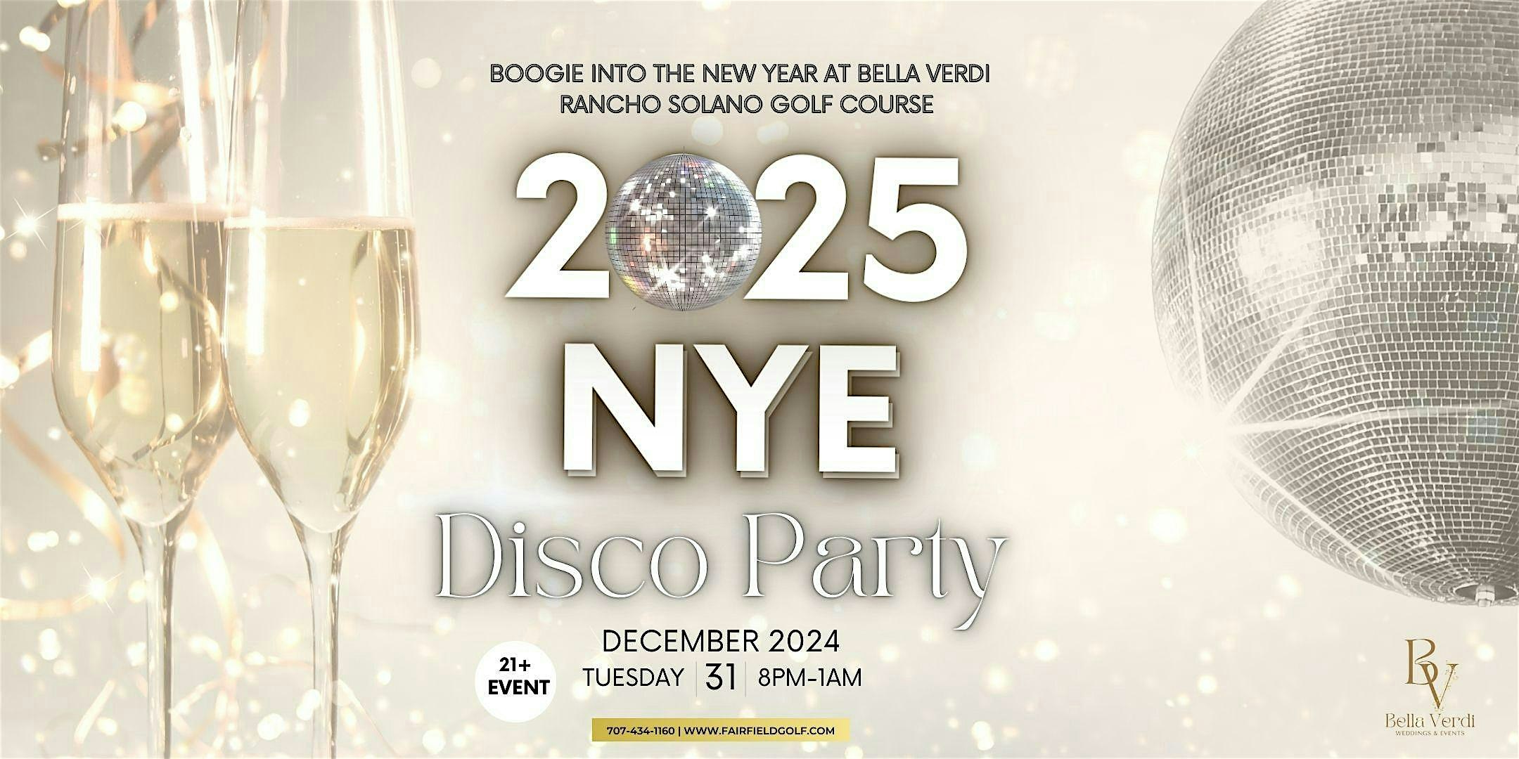 2025 NYE 70’s Disco Party – Fairfield, CA