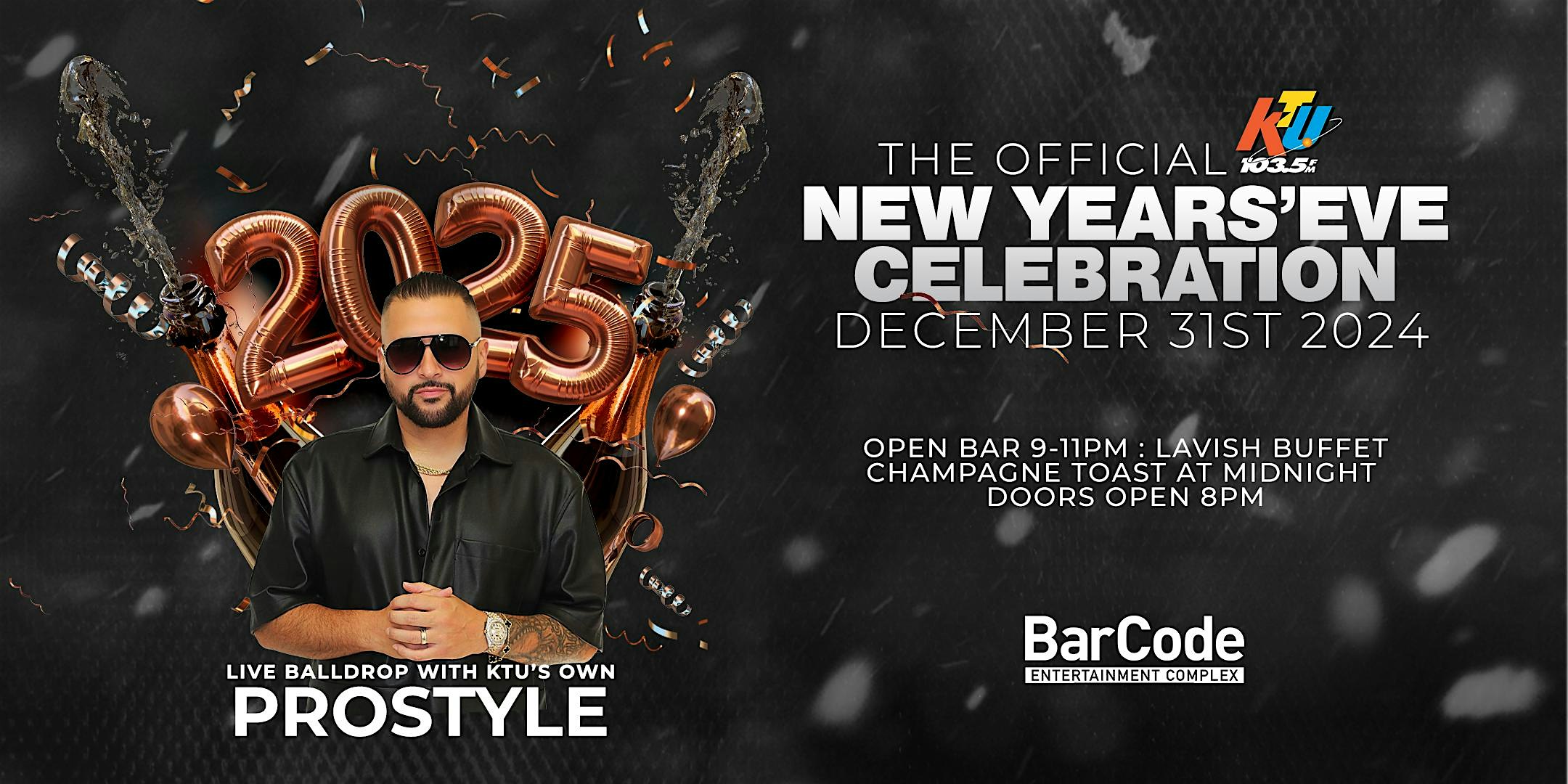 New Year’s Eve 2025 with DJ Prostyle & Friends | barCode, Elizabeth NJ – Elizabeth, NJ