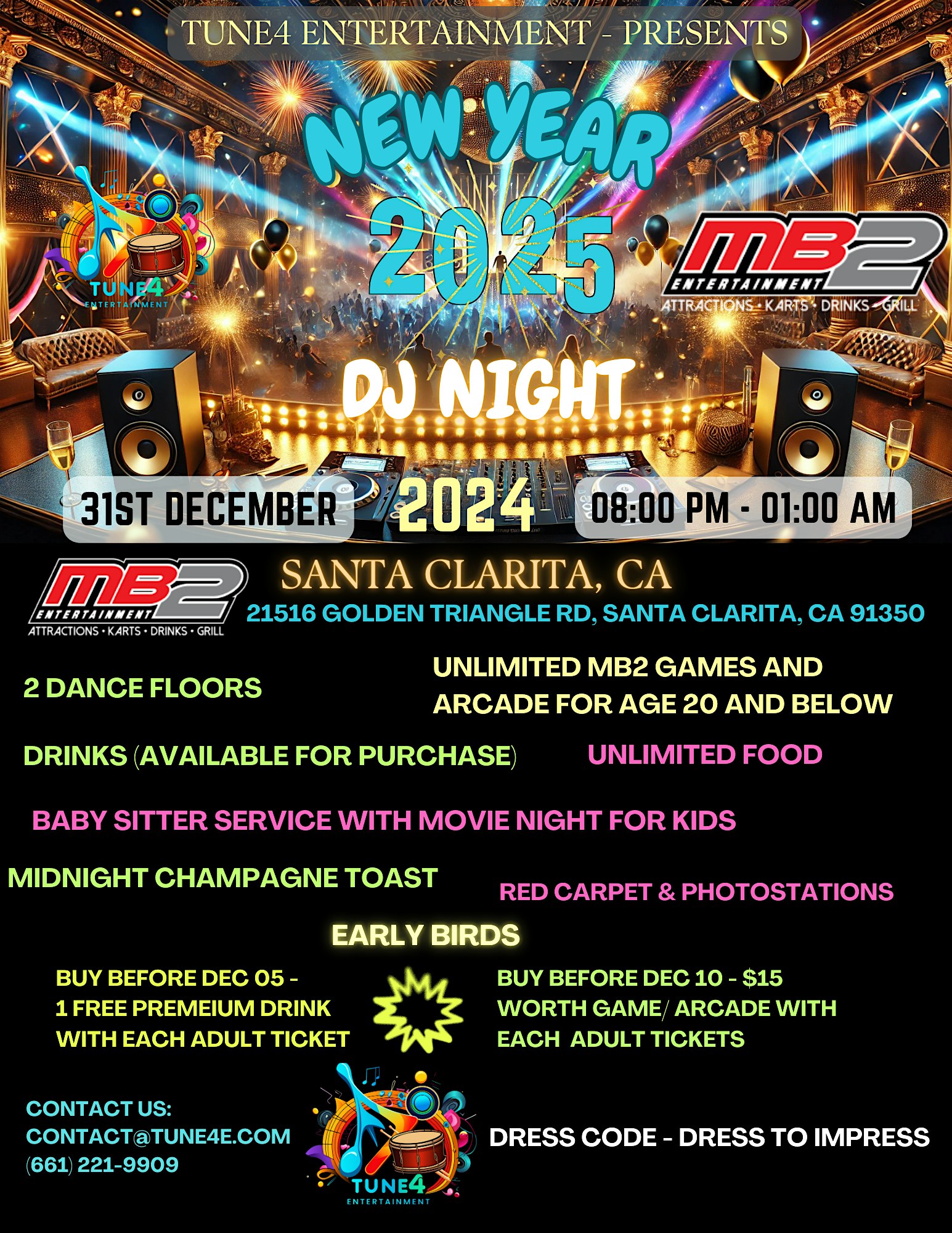 NYE 2025 BOLLYWOOD DJ NIGHT – Santa Clarita, CA