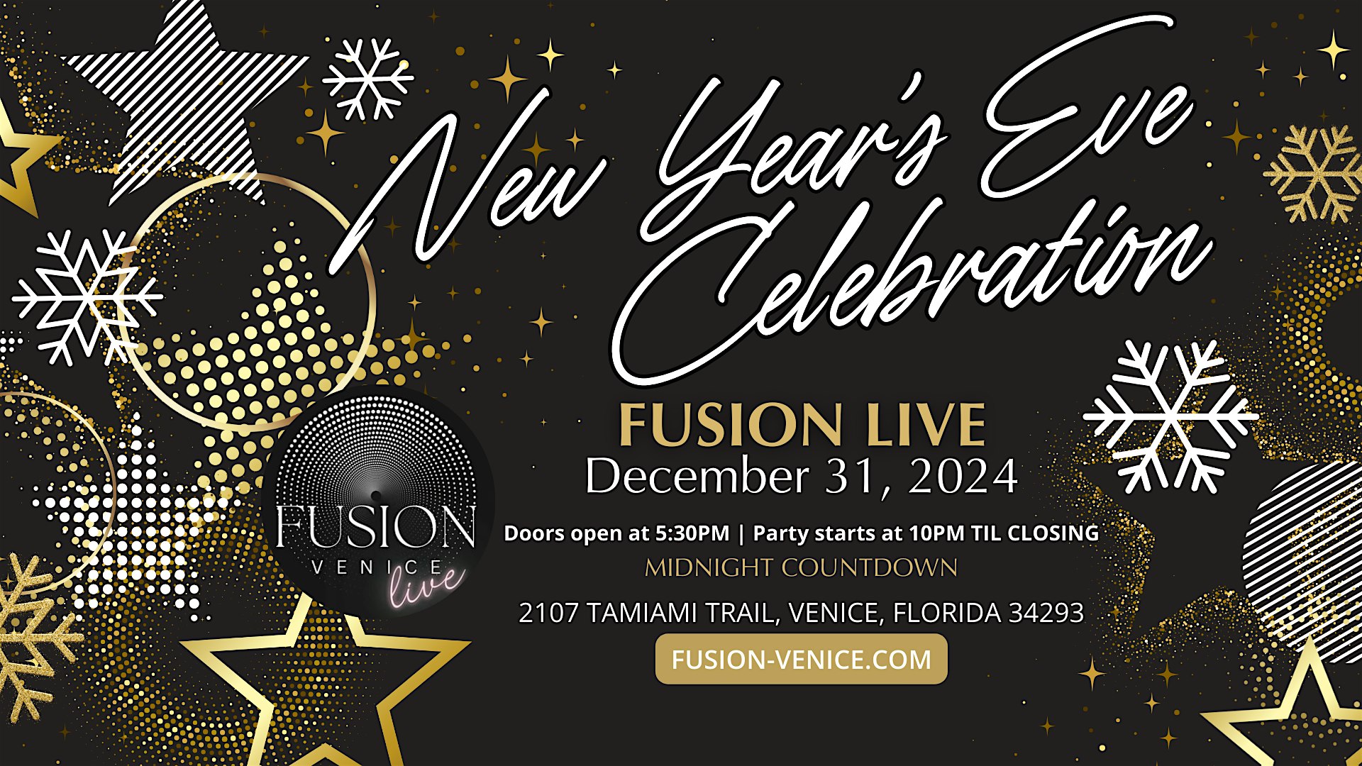 New Year’s Eve Celebration at Fusion Live – Venice, FL