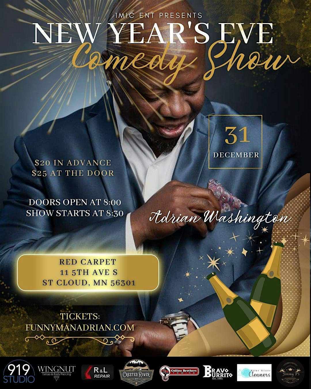 1Mic Ent Presents NYE Comedy Show – St. Cloud, MN