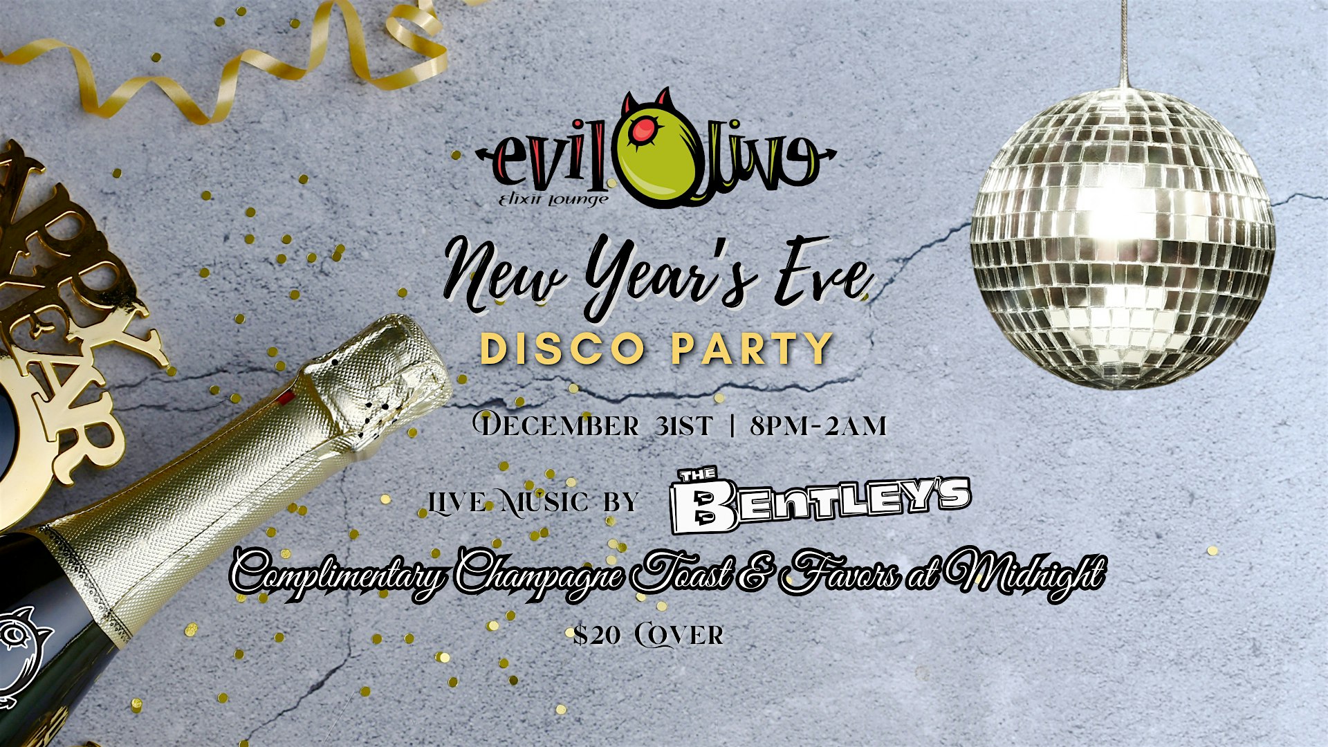 Evil Olive New Year’s Eve Disco Party – San Antonio, TX