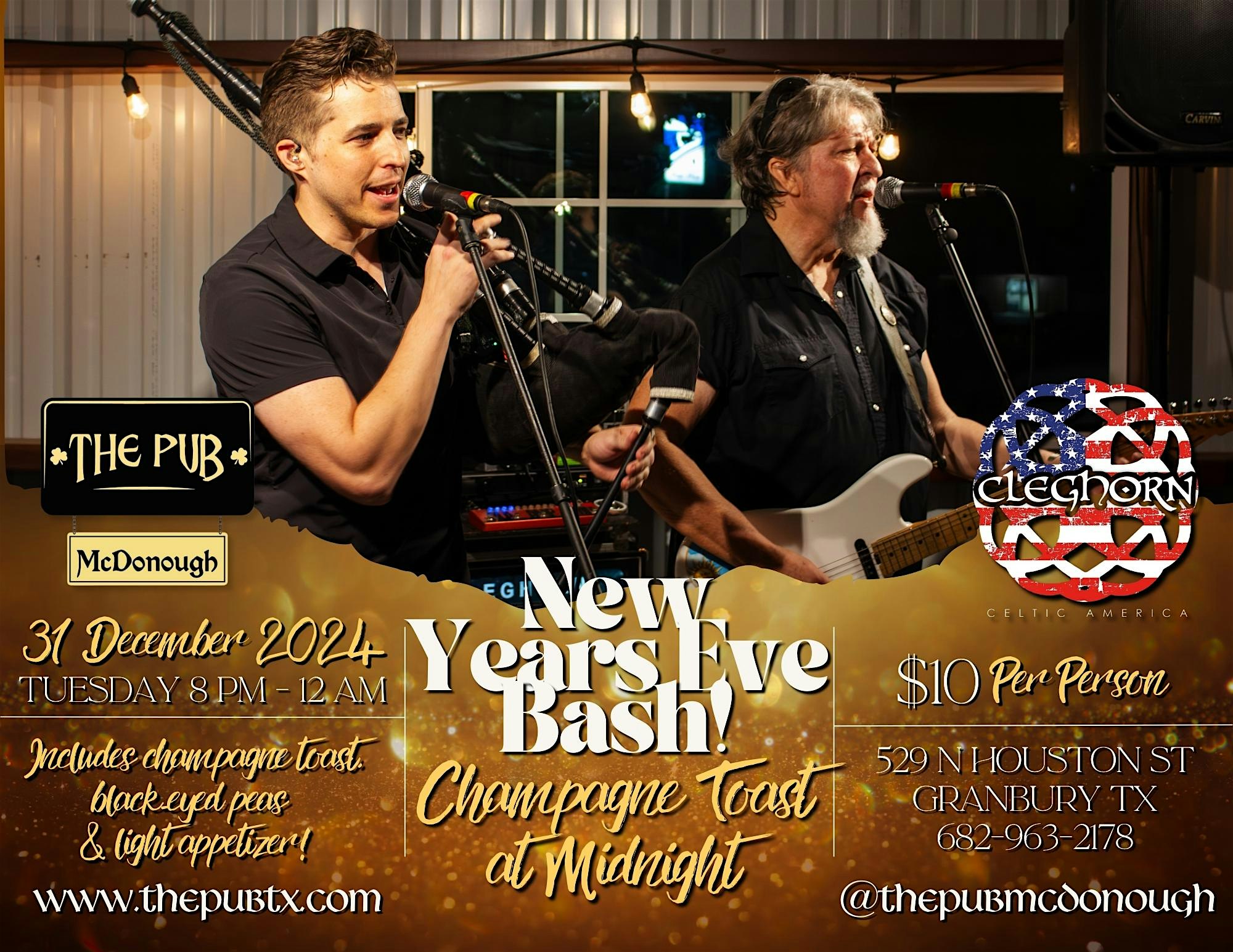 New Year’s Eve Bash at The Pub McDonough – Granbury, TX