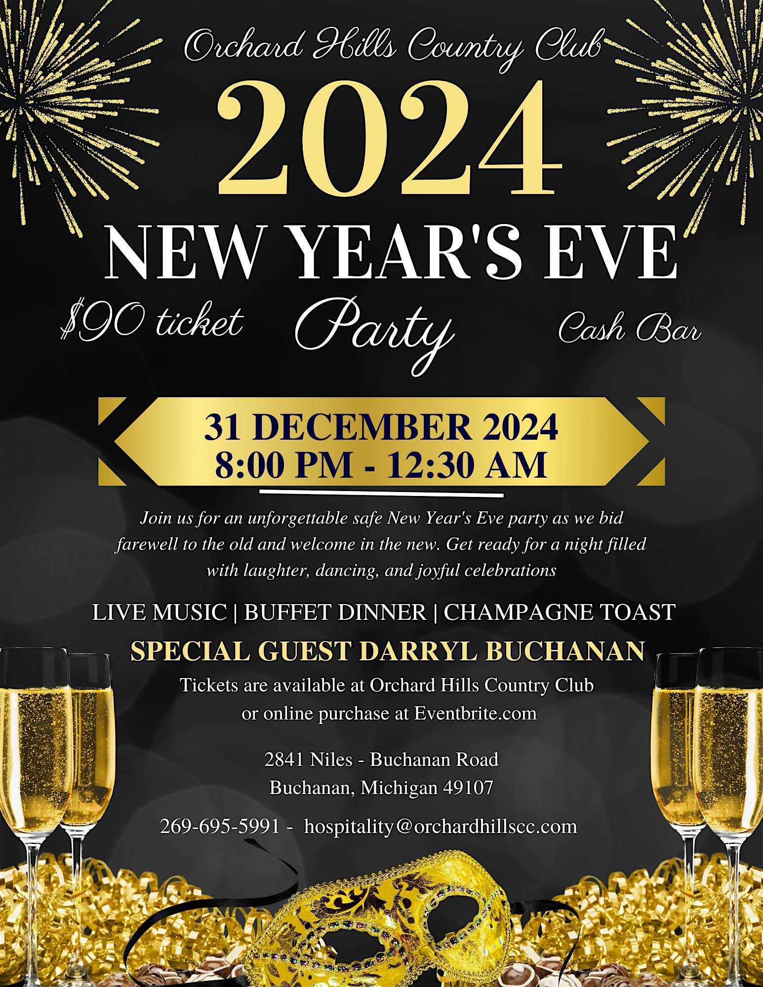 New Year’s Eve at Orchard Hills Country Club – Buchanan, MI