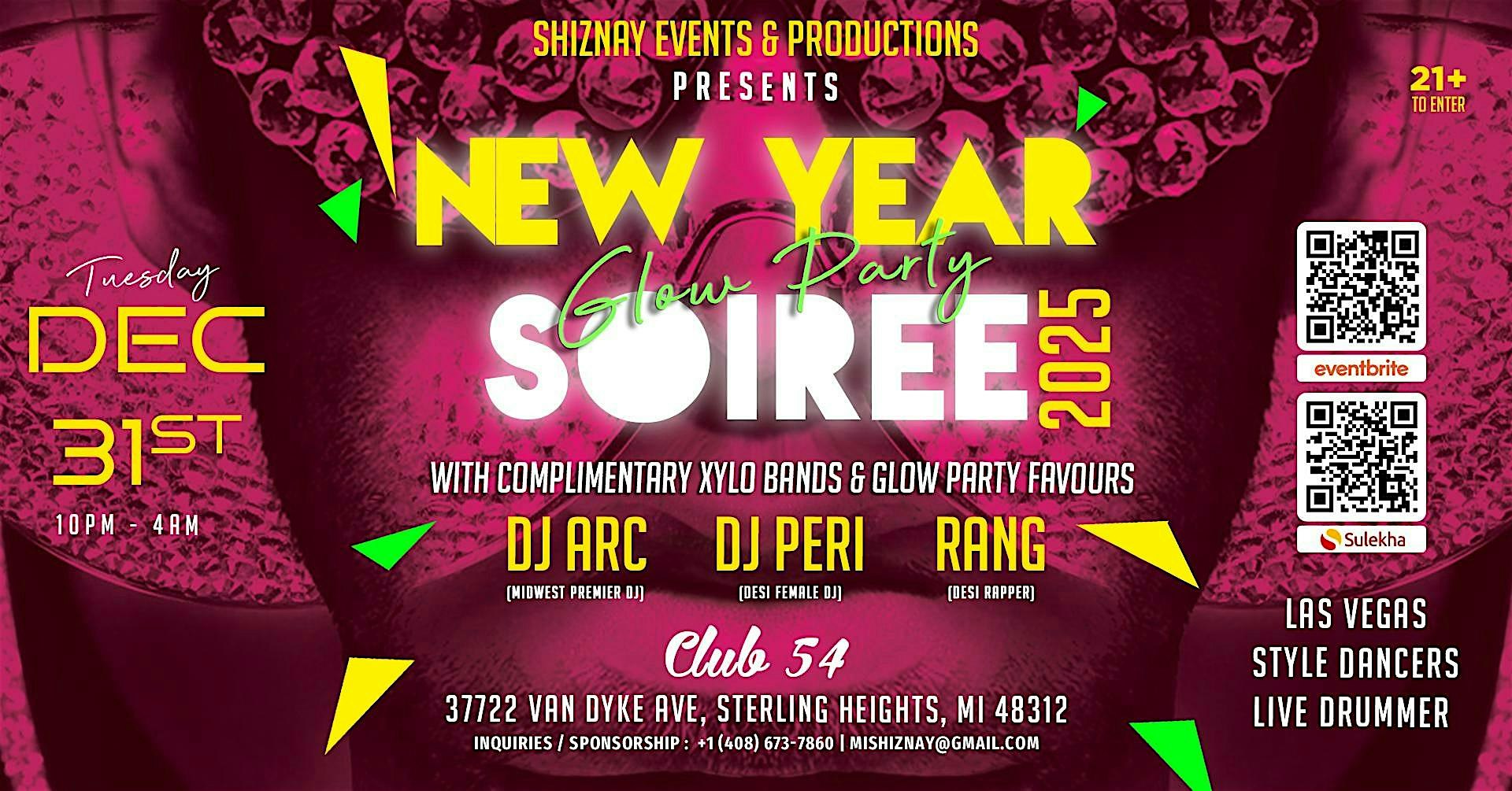 New Year Glow Party 2025 (21+) – Sterling Heights, MI