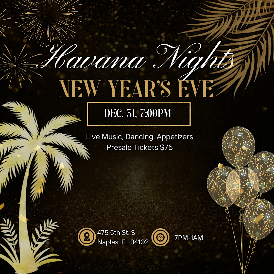 New Year’s Eve at Sidebar – Naples, FL