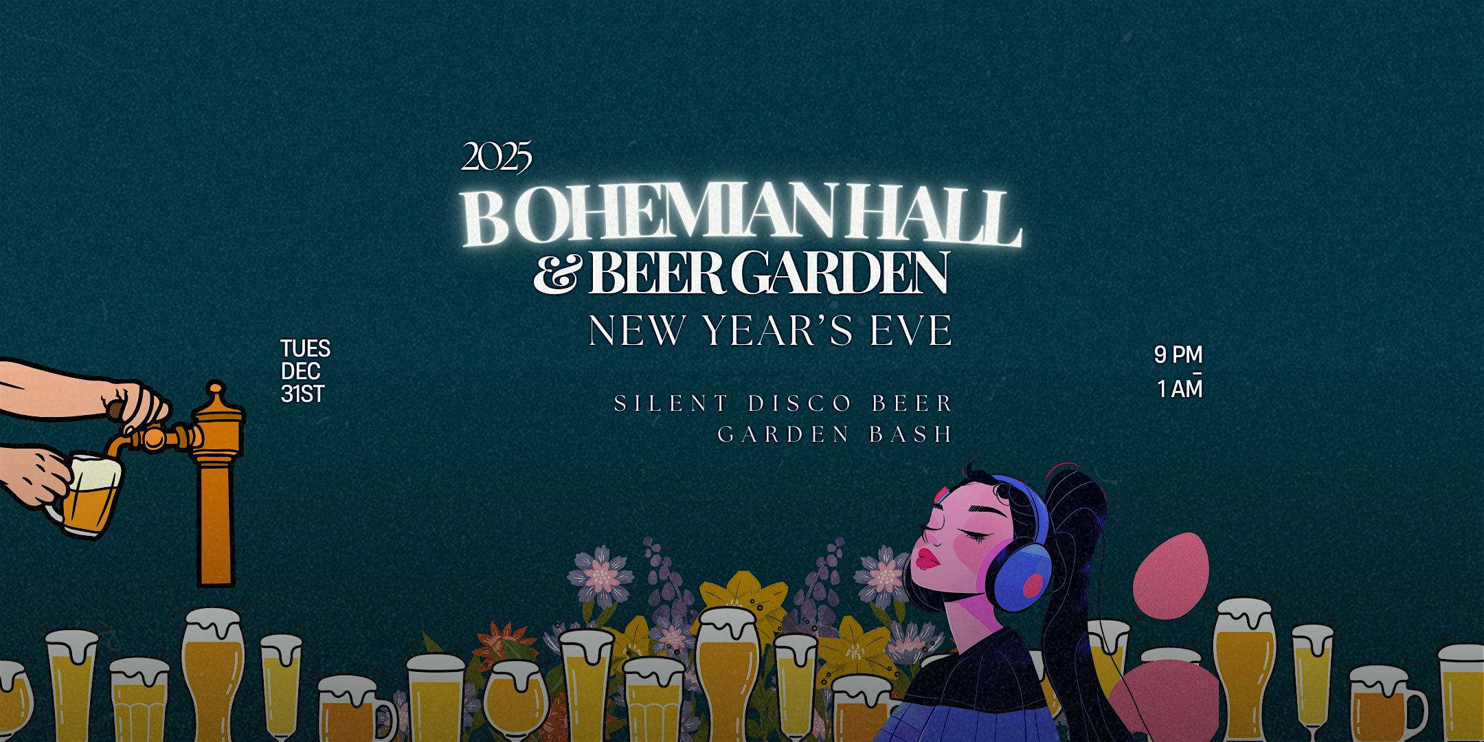 Raise a Glass: NYE at Bohemian Beer Garden – Queens, NY