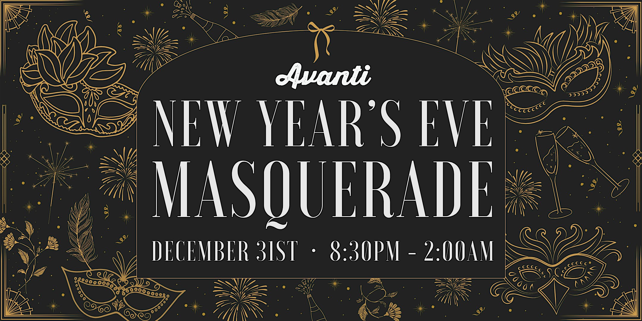 Avanti Boulder New Year’s Eve Masquerade – Boulder, CO