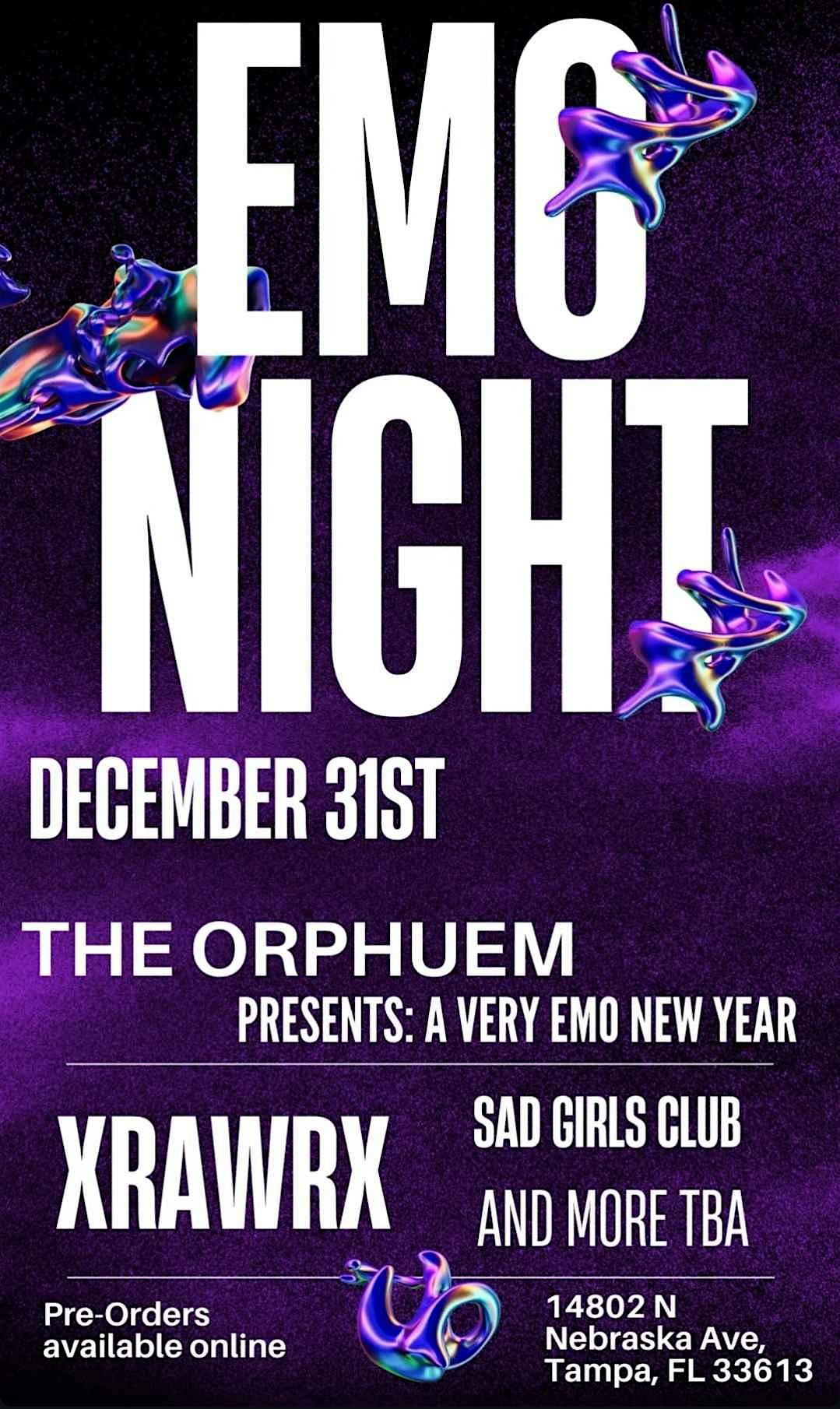 Emo Night New Year’s Eve – Tampa, FL