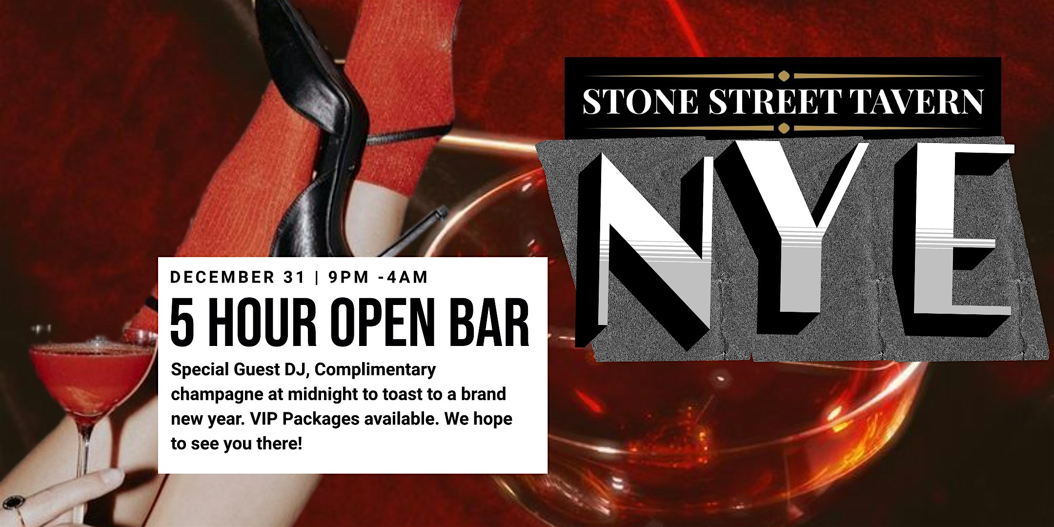 NYE 2025 at Stone Street Tavern – New York, NY