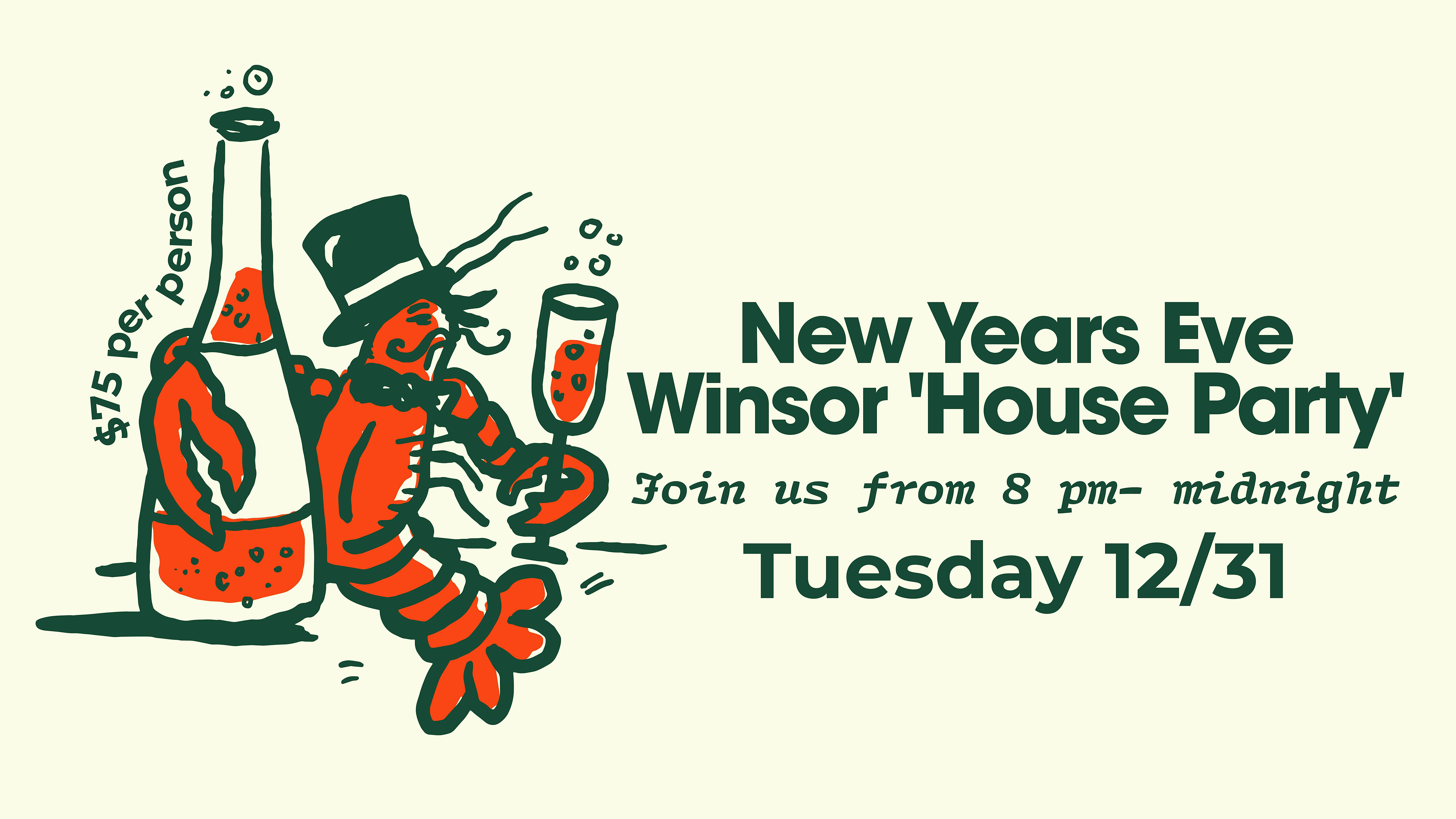 New Year’s Eve Winsor ‘House Party’ – Duxbury, MA