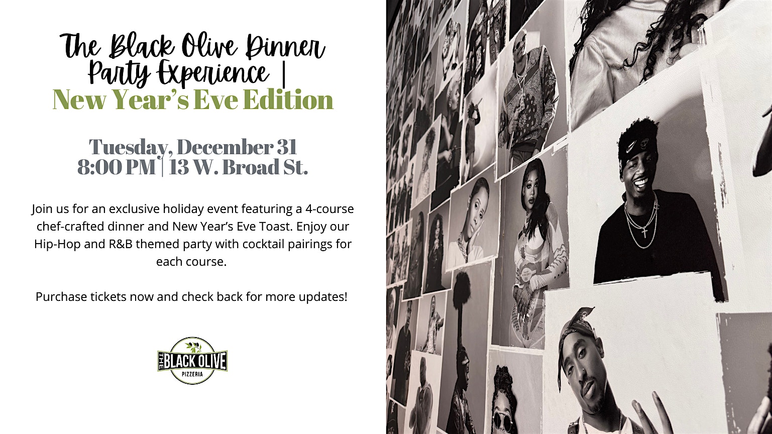 The Black Olive Dinner Party Experience | New Year’s Eve Edition – Richmond, VA