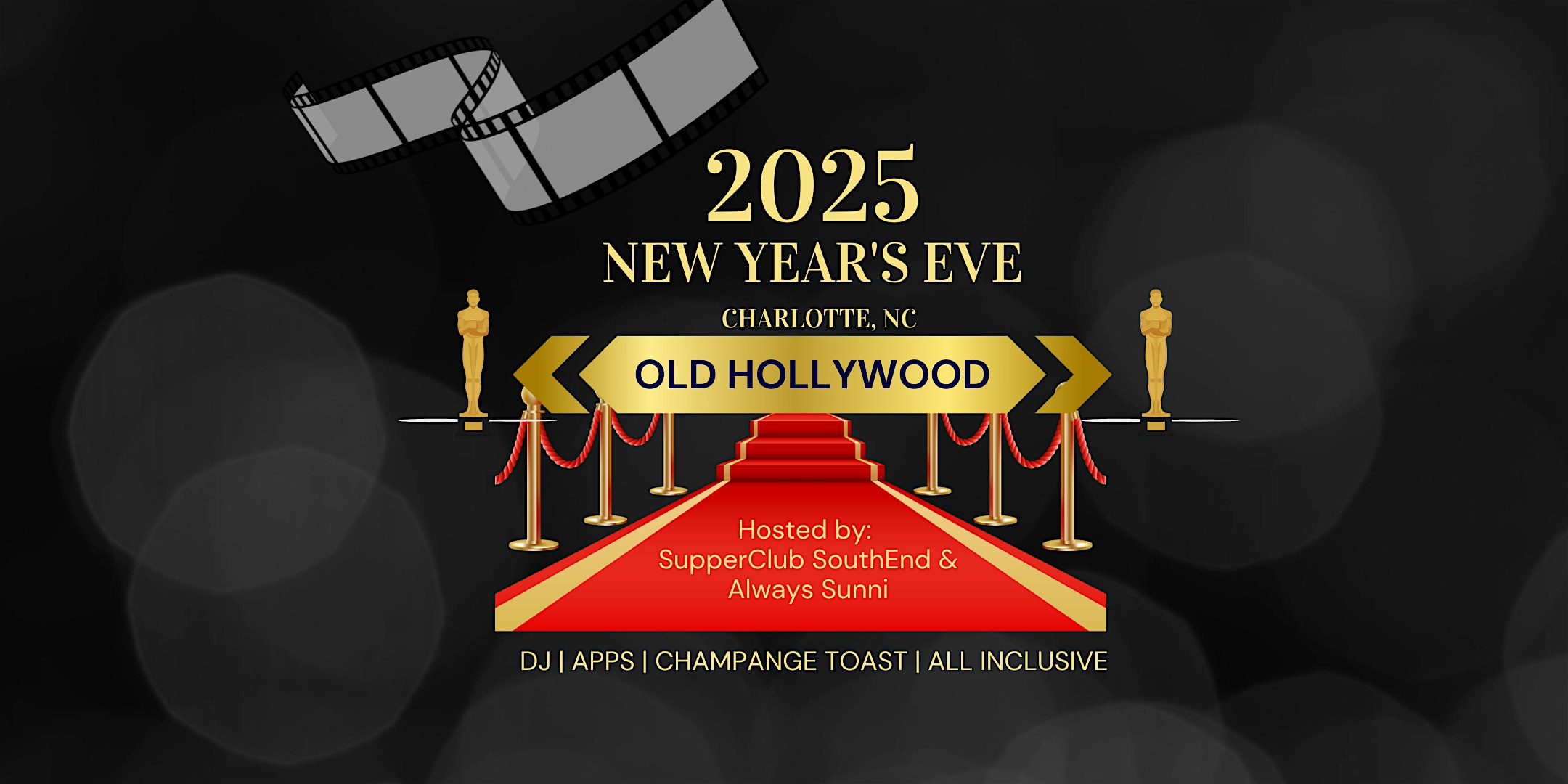 Glamour & Glitz: Old Hollywood NYE Soirée – Charlotte, NC