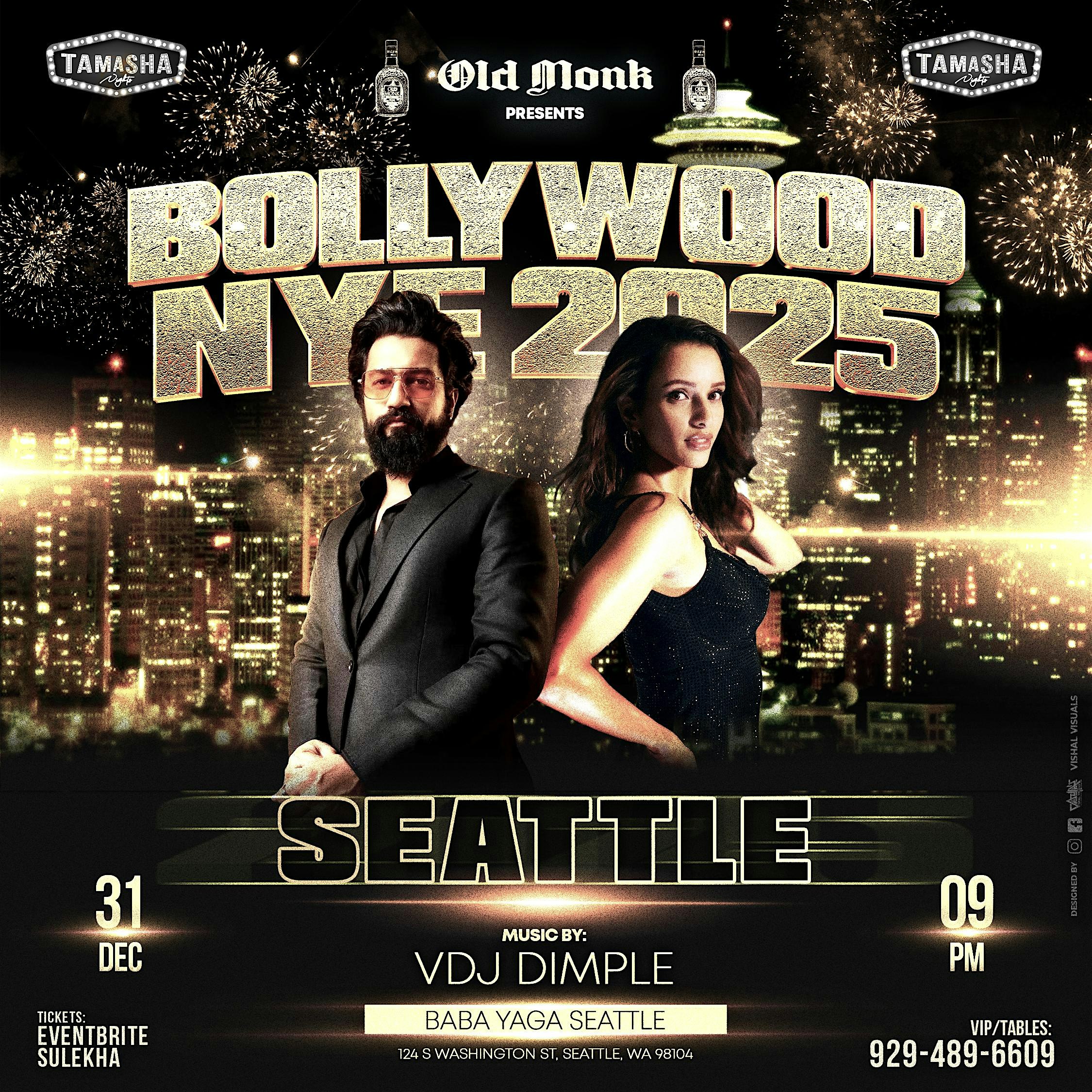 SEATTLE BOLLYWOOD GRANDUER NYE 2025 @BABA YAGA NIGHTCLUB – Seattle, WA