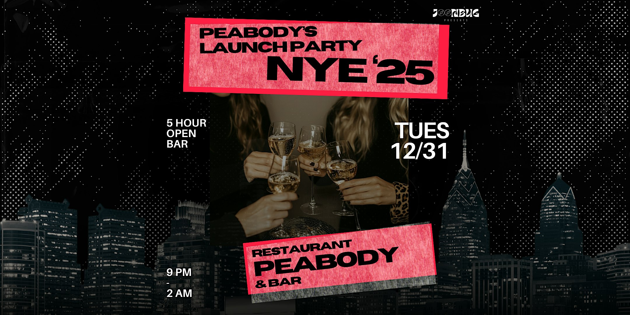 Joonbug Presents: Peabodys Midnight Masquerade NYE 2025 – Philadelphia, PA