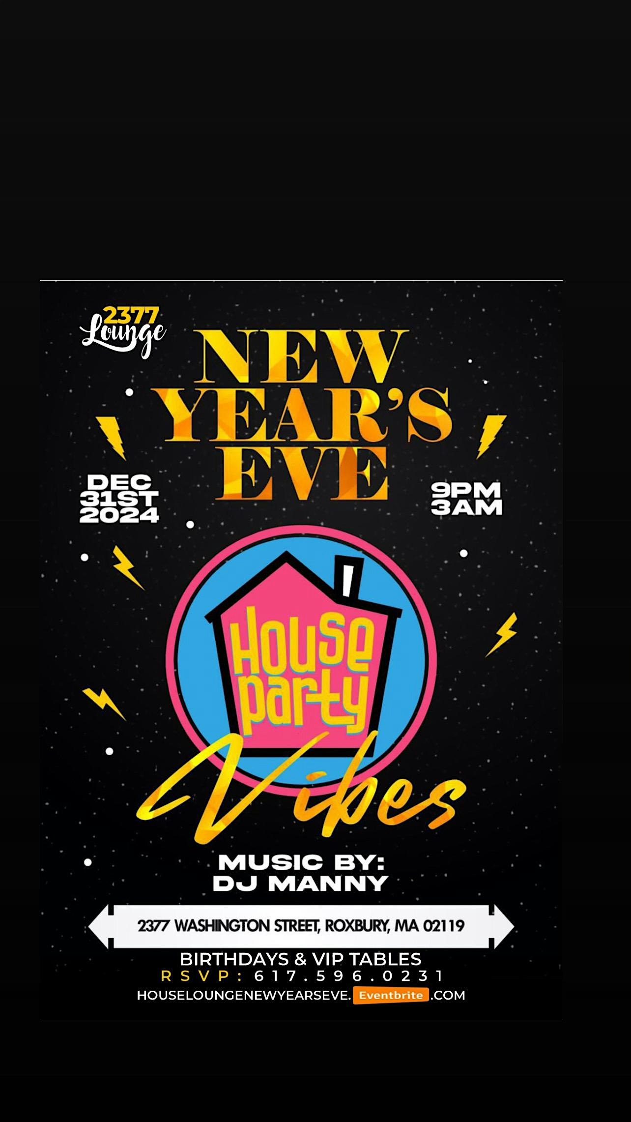 NYE HAUS PARTY VIBES – Boston, MA