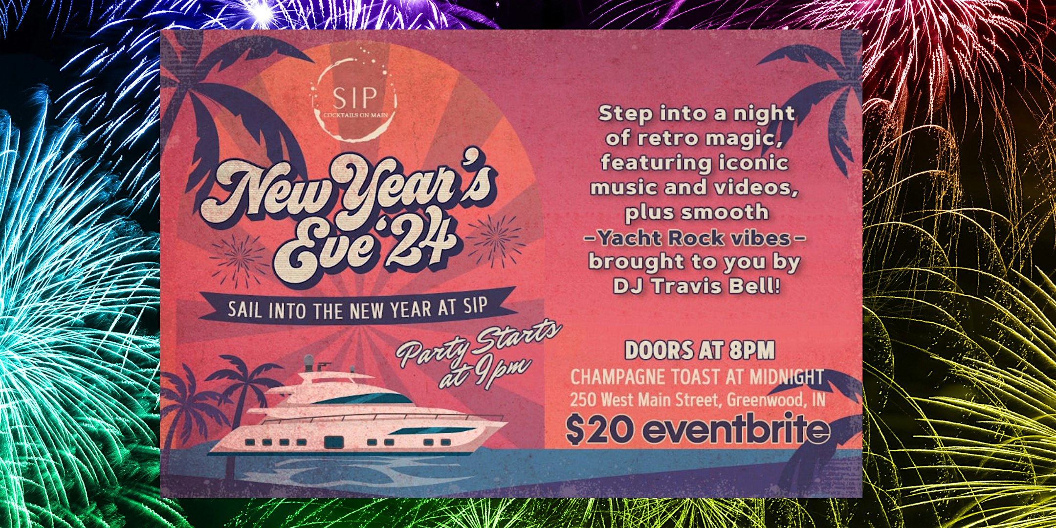 NYE Yacht Rock Cocktail Party – Greenwood, IN