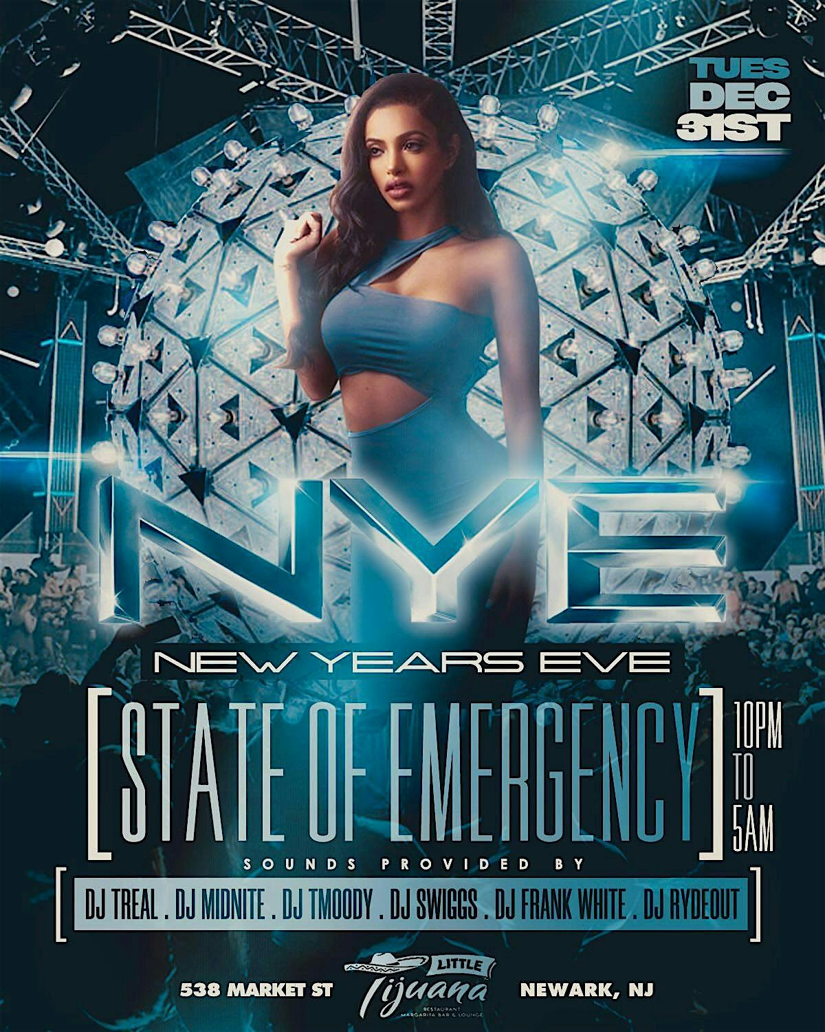 NEW YEARS EVE – STATE OF EMERGENCY – Newark, NJ