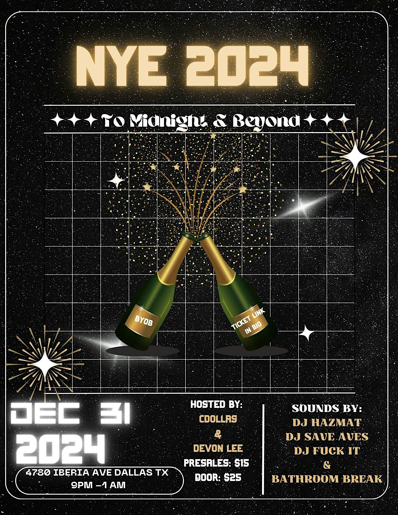 NYE 2024 – To Midnight & Beyond – Dallas, TX