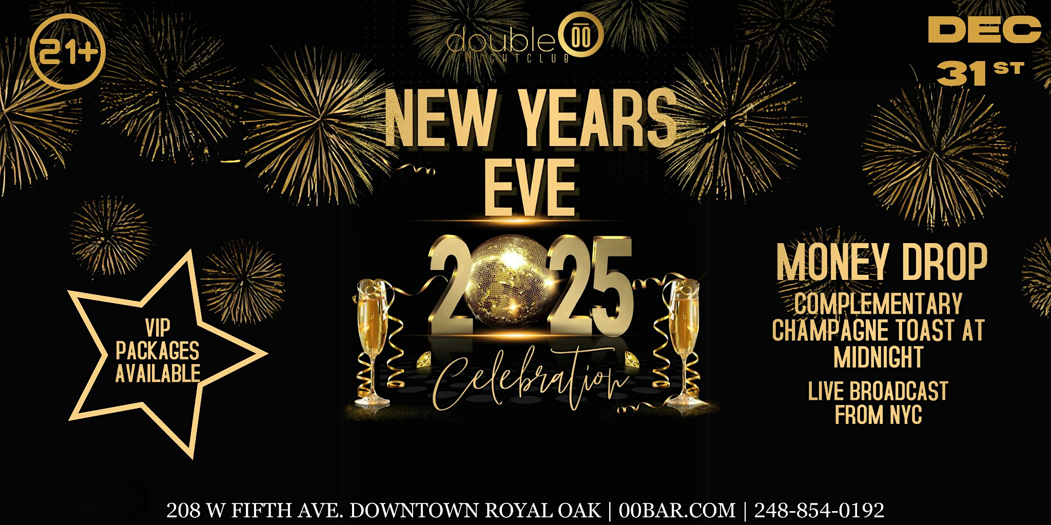 00 NEW YEARS EVE PARTY – Royal Oak, MI