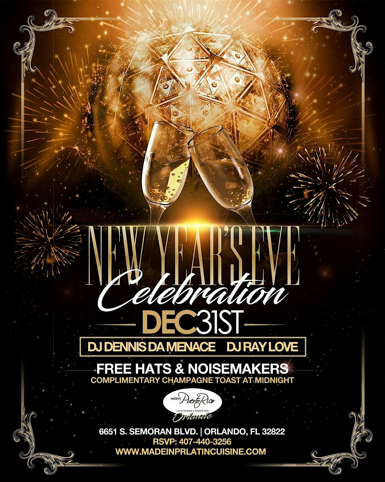 New Year’s Eve Celebration at Made in Puerto Rico Orlando – Orlando, FL