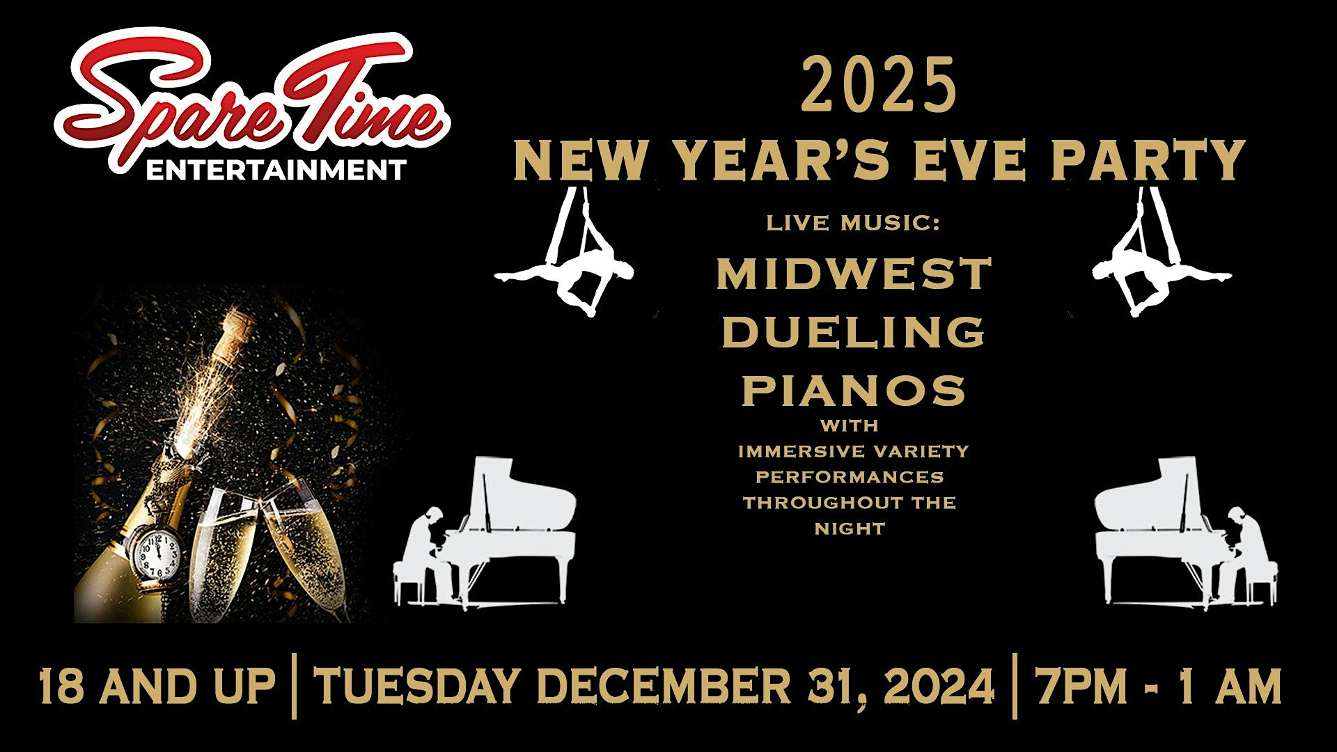 Spare Time Entertainment New Year’s Eve Celebration – Lansing, MI