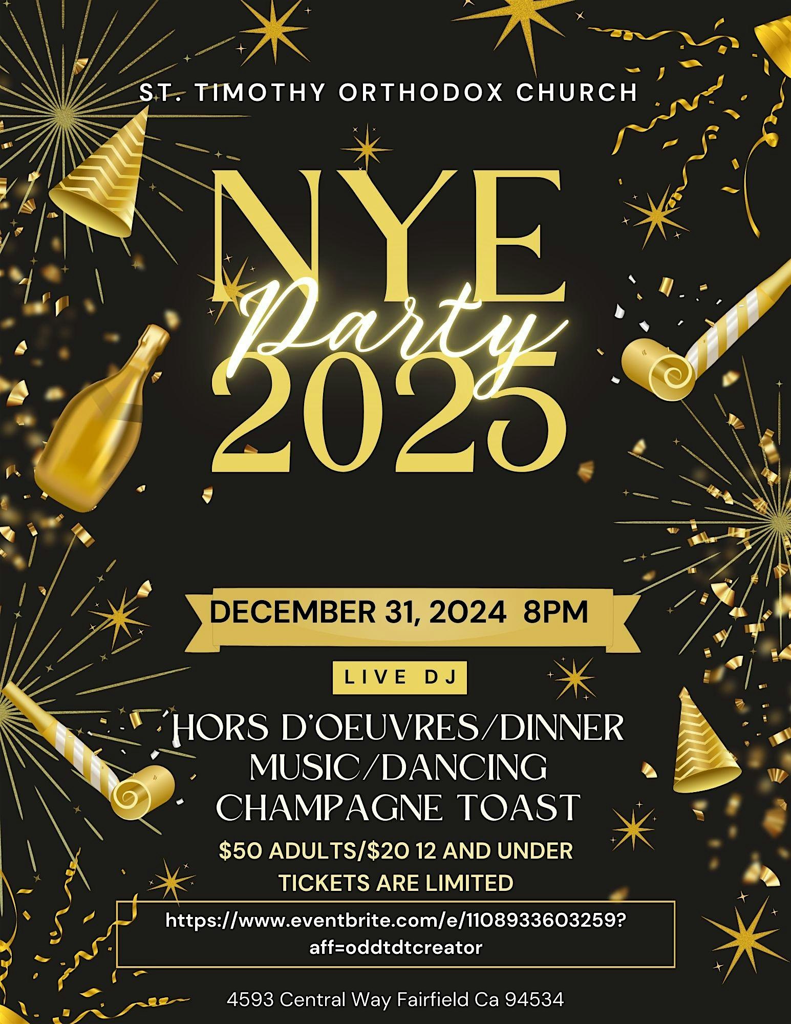 NEW YEAR EVE PARTY – Fairfield, CA