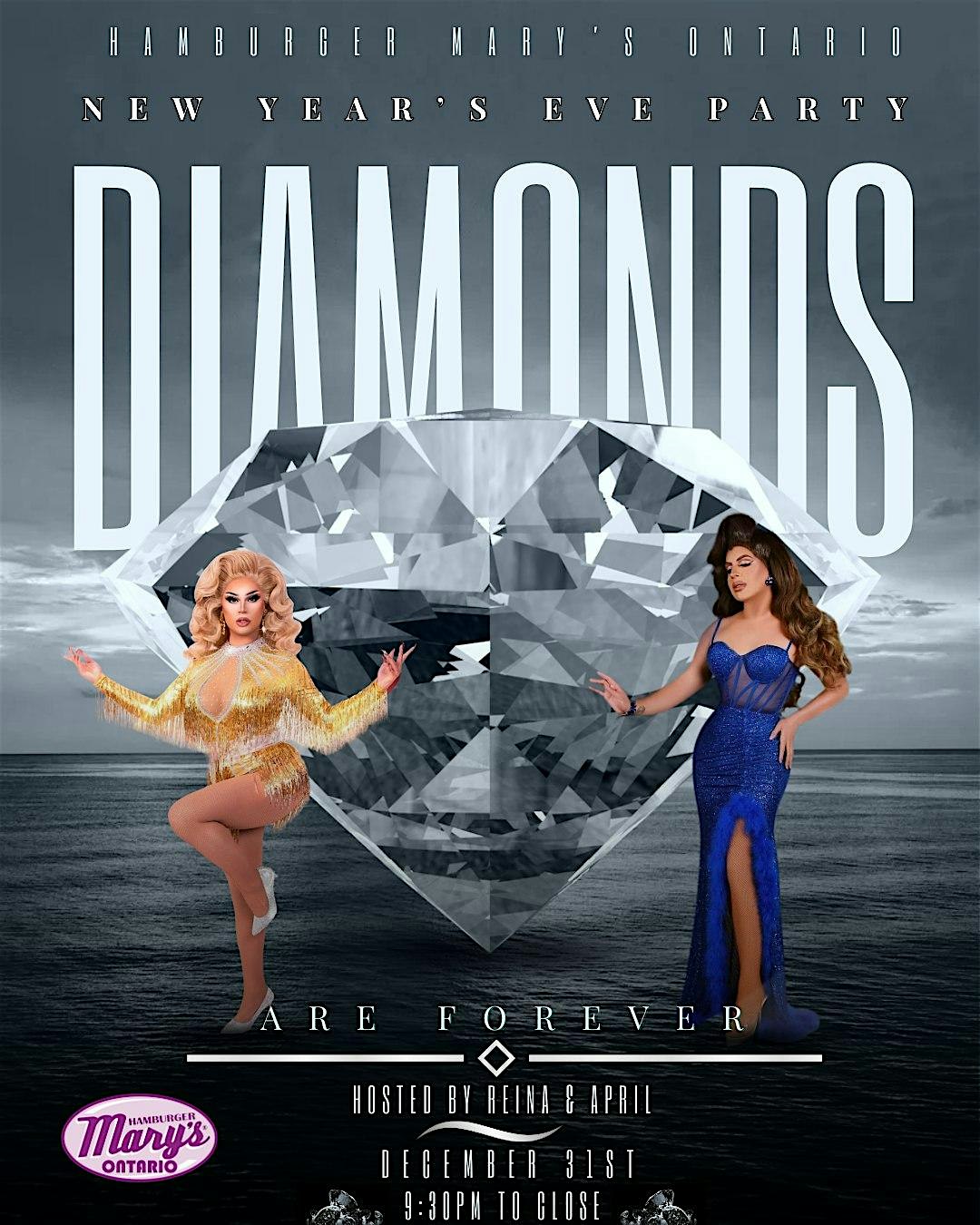 New Year’s Eve Party: Diamonds are Forever – Ontario, CA