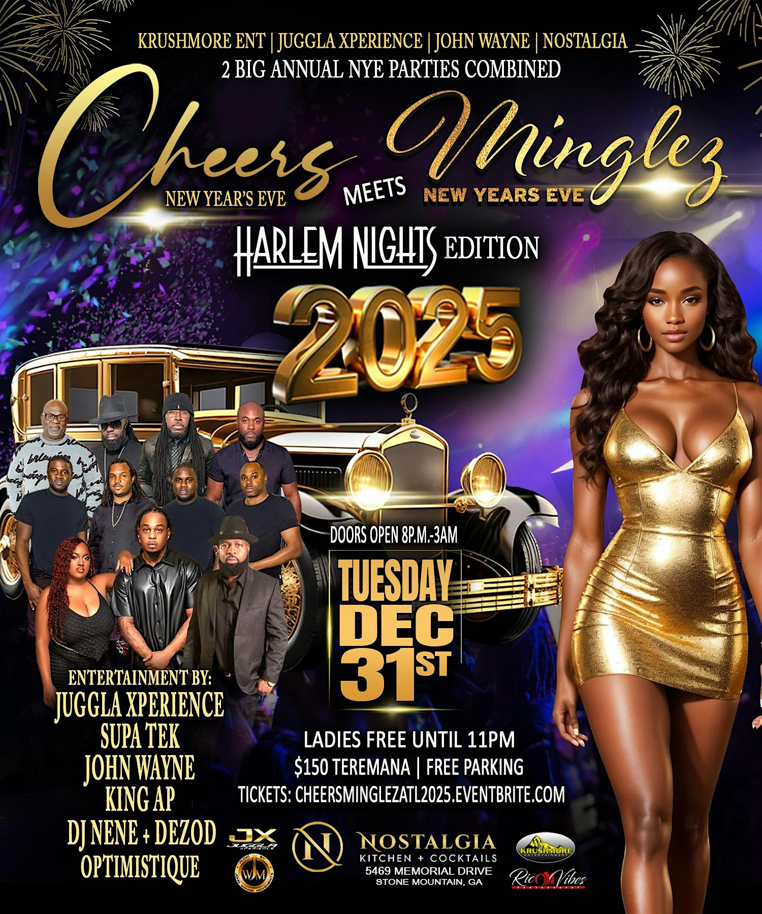 CHEERS NYE MEETS MINGLEZ NYE 2025 – Stone Mountain, GA