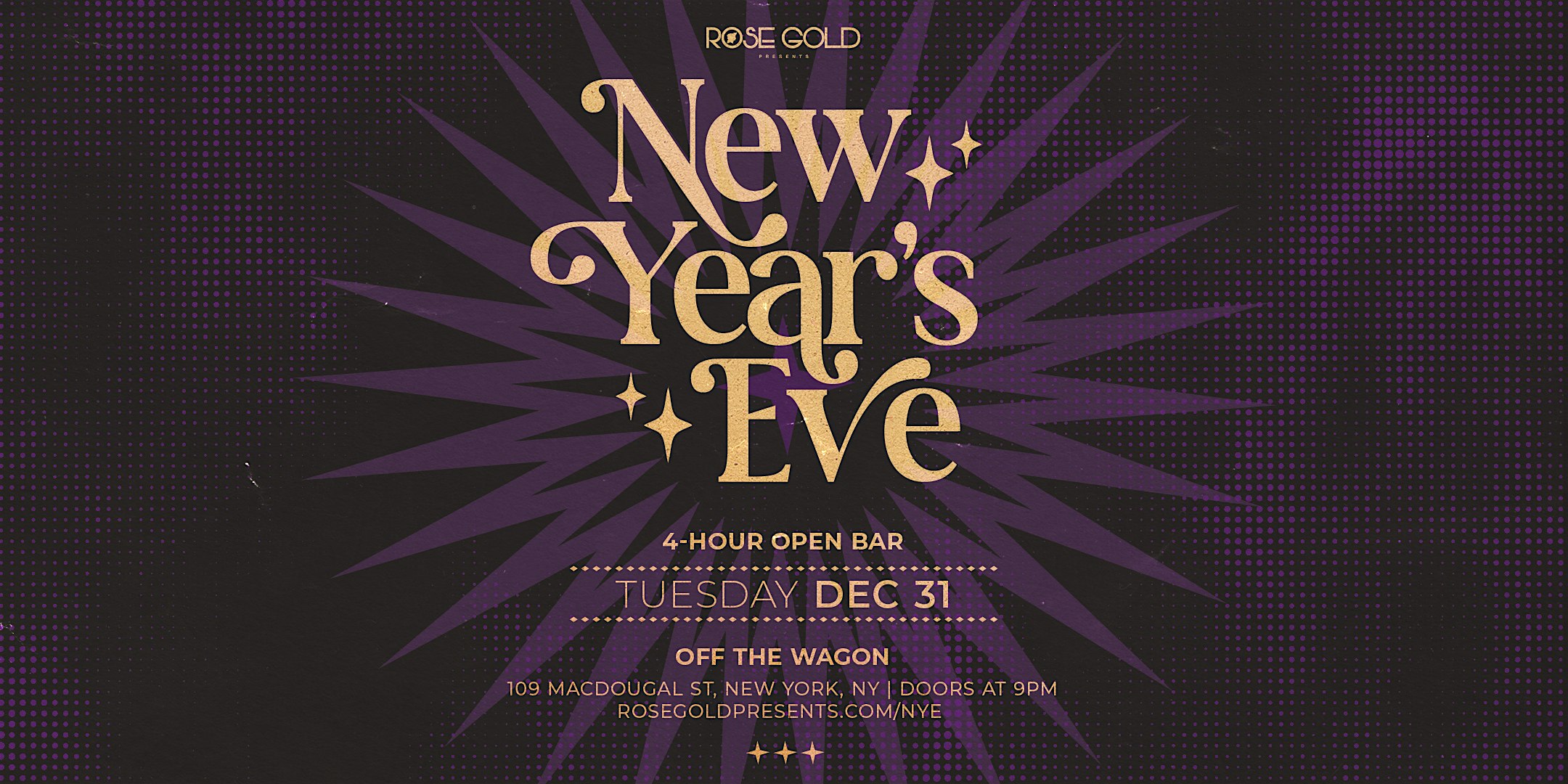 New Year’s Eve 2025 @ Off The Wagon – New York, NY